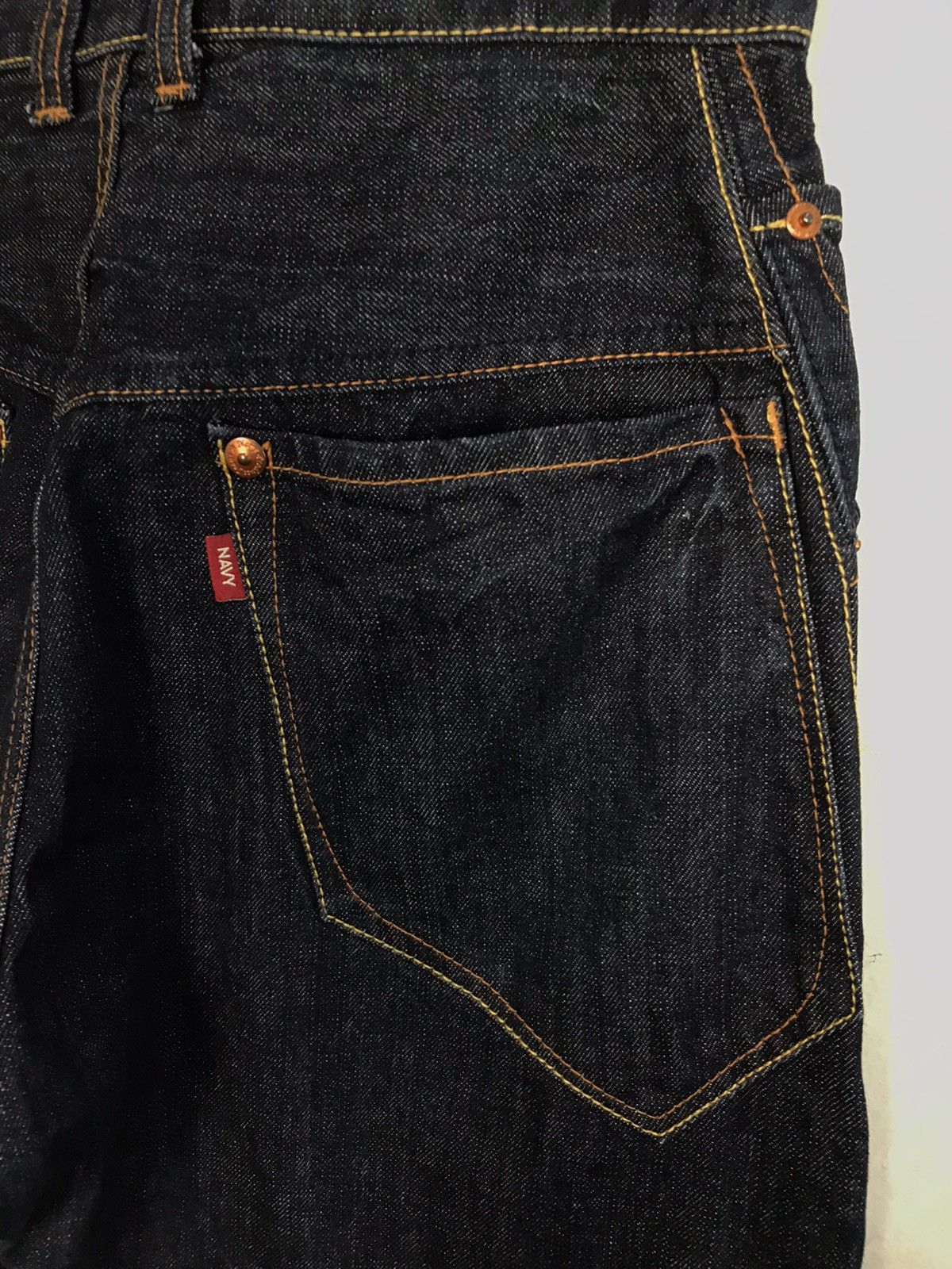Japanese Brand × Vintage Vintage Navy Produce Indigo Denim Jeans Style Size US 30 / EU 46 - 12 Thumbnail