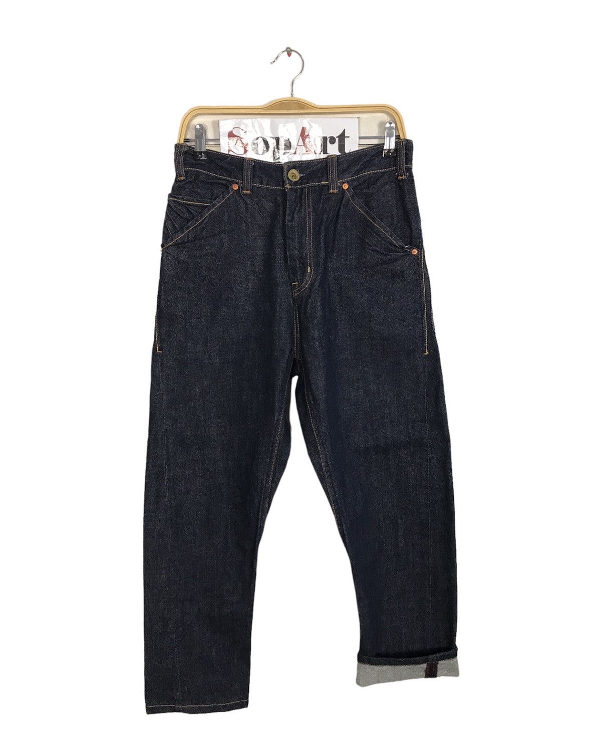 Japanese Brand × Vintage Vintage Navy Produce Indigo Denim Jeans Style Size US 30 / EU 46 - 1 Thumbnail