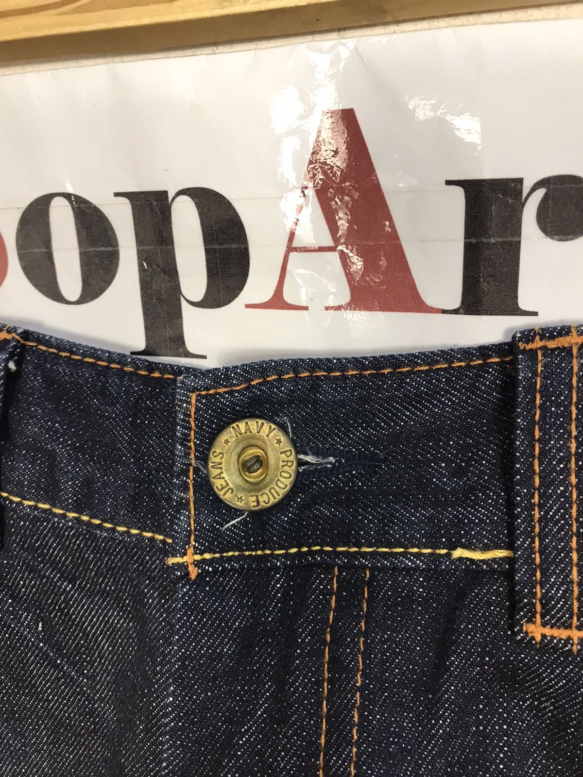 Japanese Brand × Vintage Vintage Navy Produce Indigo Denim Jeans Style Size US 30 / EU 46 - 7 Thumbnail