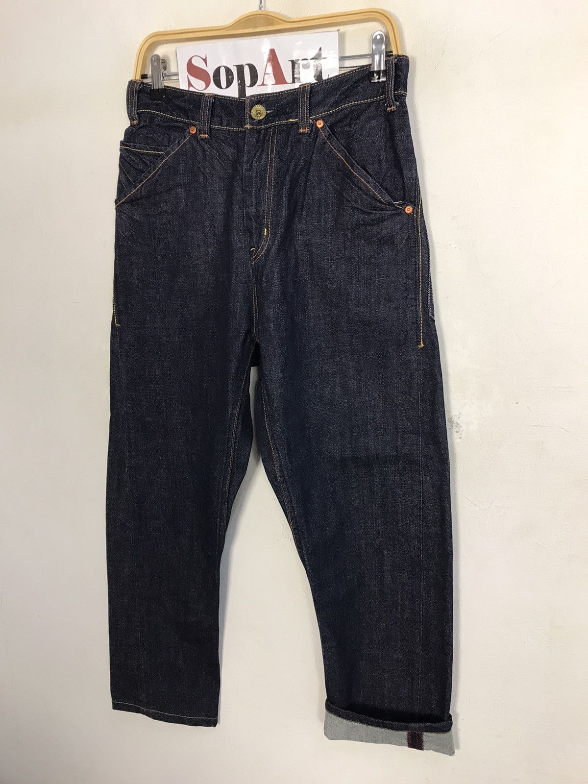 Japanese Brand × Vintage Vintage Navy Produce Indigo Denim Jeans Style Size US 30 / EU 46 - 4 Thumbnail