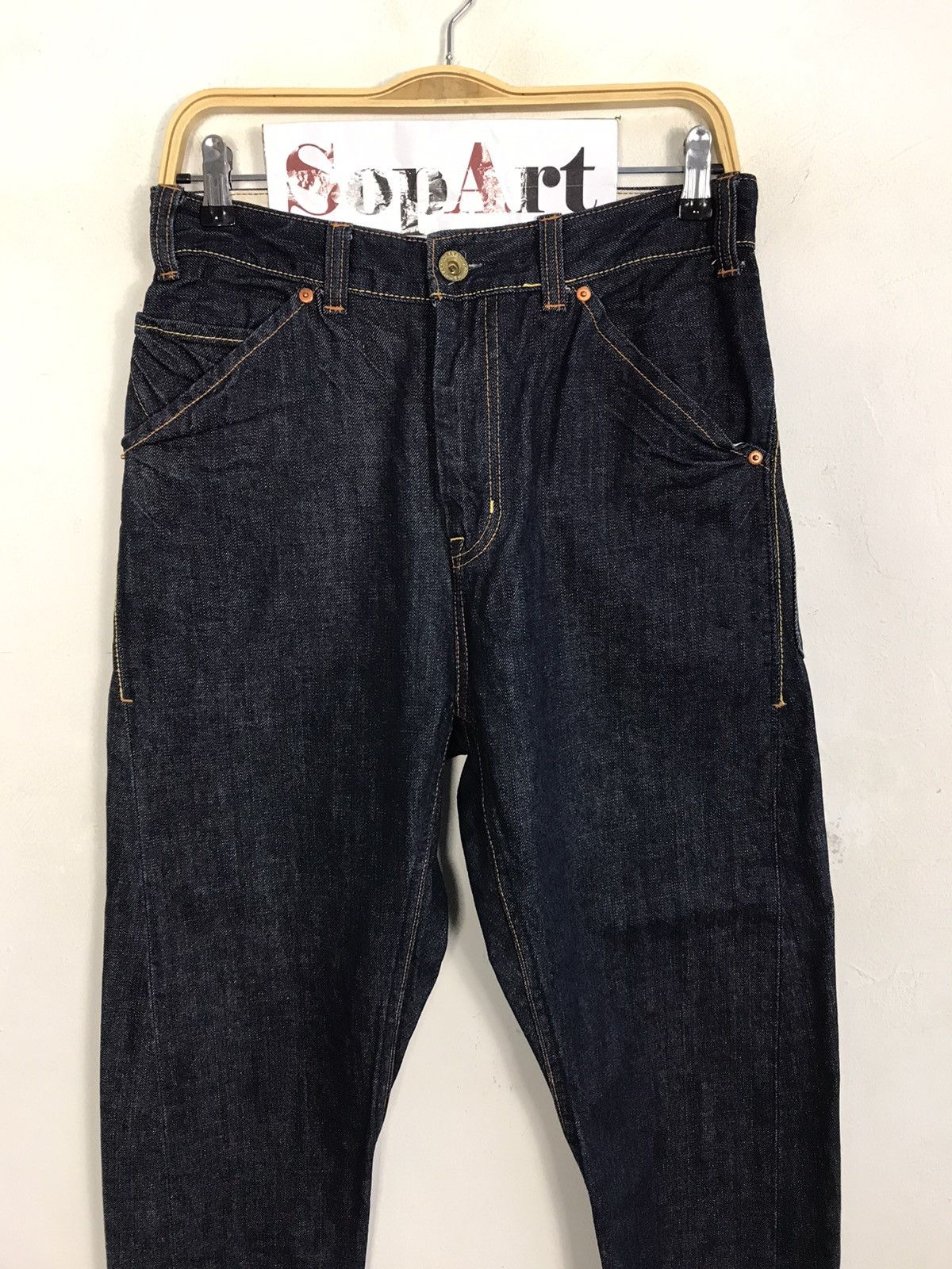 Japanese Brand × Vintage Vintage Navy Produce Indigo Denim Jeans Style Size US 30 / EU 46 - 3 Thumbnail