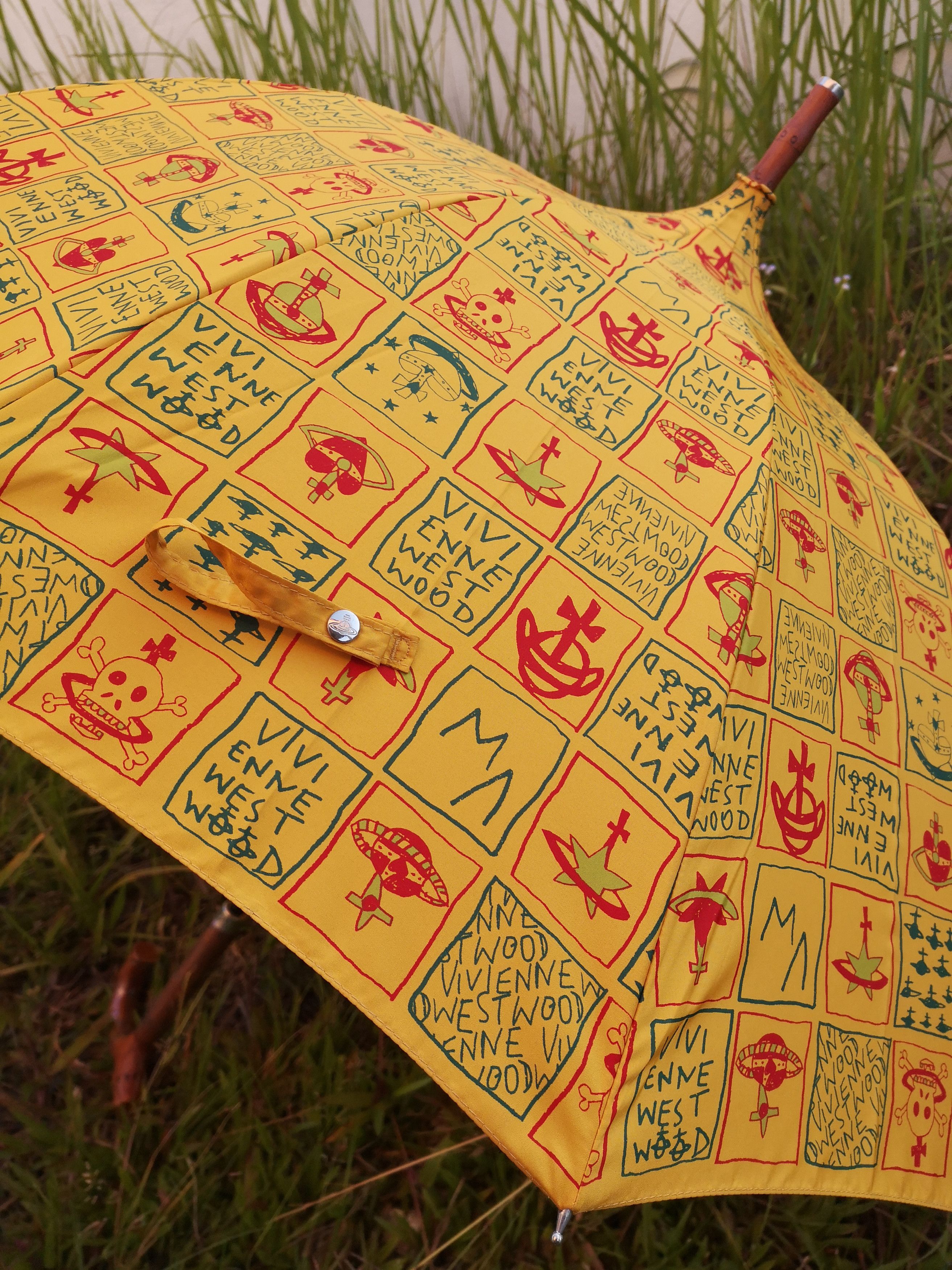 Designer × Vivienne Westwood Limited Edition Vivienne Westwood Over Print Logo Umbrella Size ONE SIZE - 8 Thumbnail