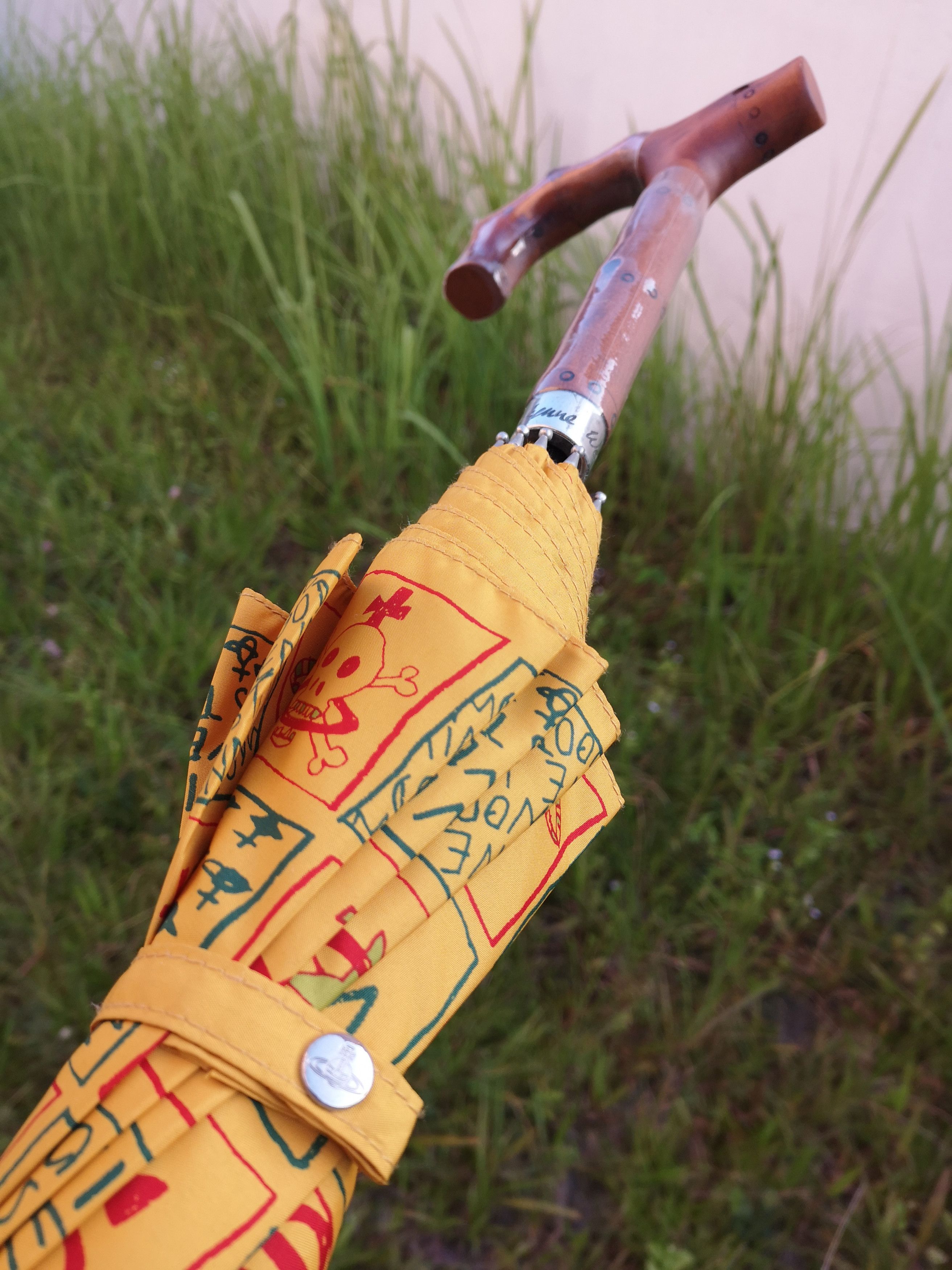 Designer × Vivienne Westwood Limited Edition Vivienne Westwood Over Print Logo Umbrella Size ONE SIZE - 4 Thumbnail