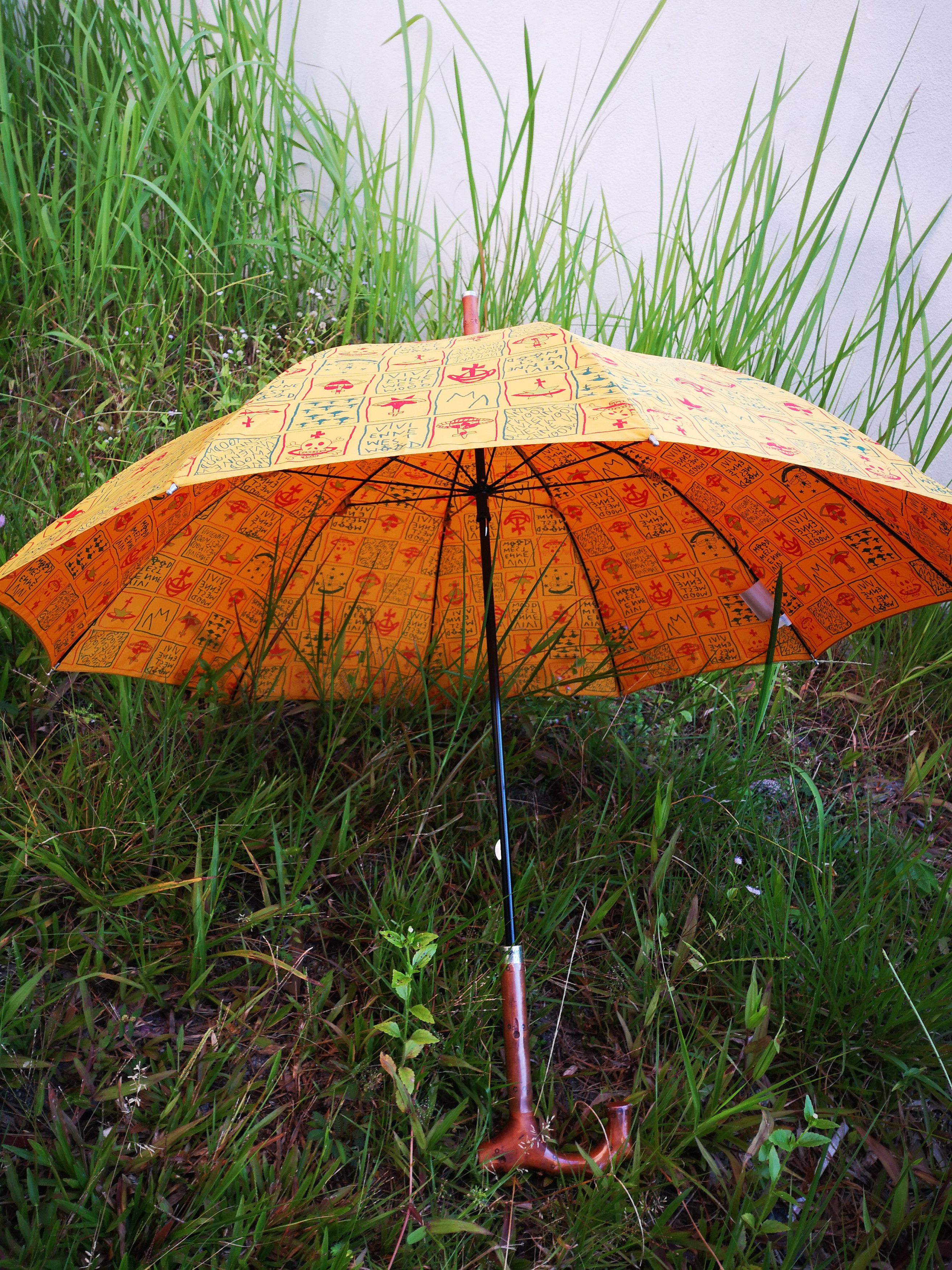Designer × Vivienne Westwood Limited Edition Vivienne Westwood Over Print Logo Umbrella Size ONE SIZE - 3 Thumbnail