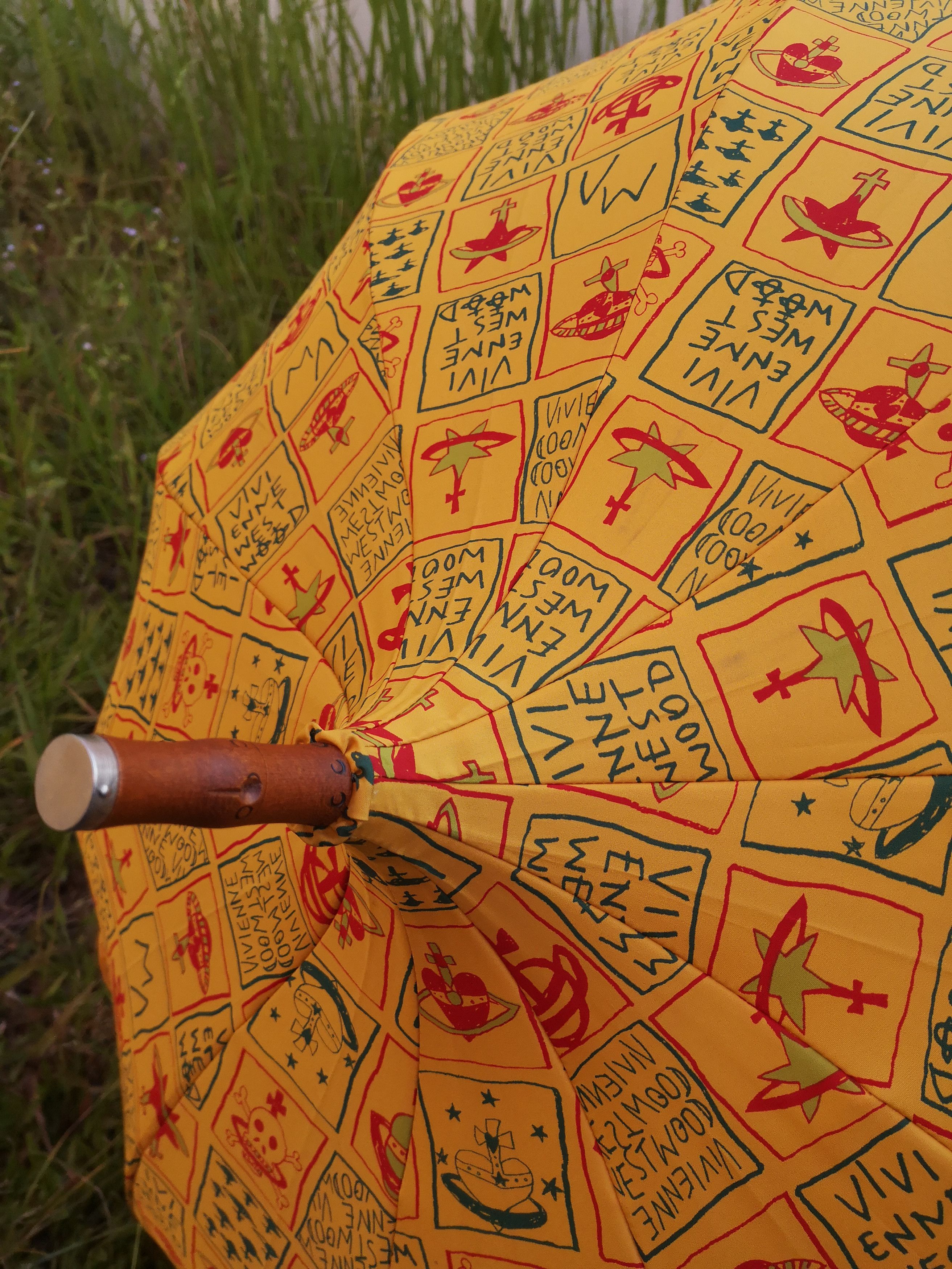 Designer × Vivienne Westwood Limited Edition Vivienne Westwood Over Print Logo Umbrella Size ONE SIZE - 16 Thumbnail