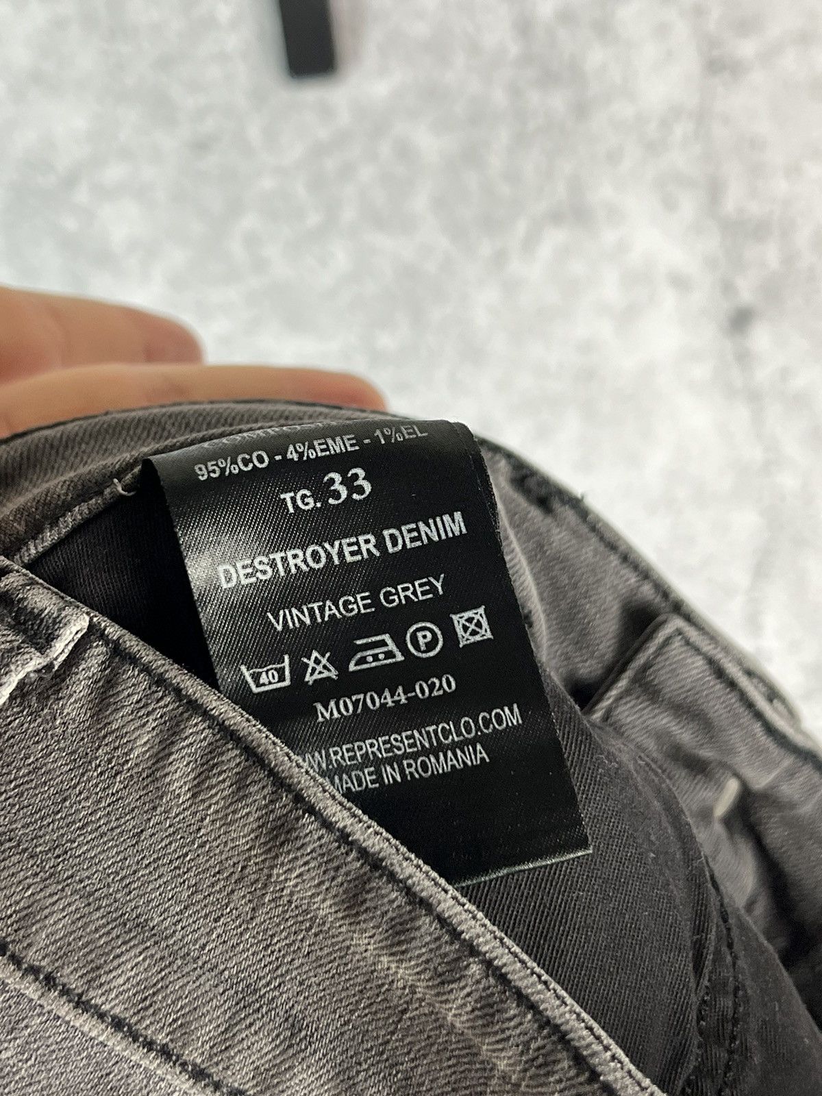 Represent Clo. Represent Clothing Clo Destroyer Denim Black 32 Size US 33 - 4 Thumbnail