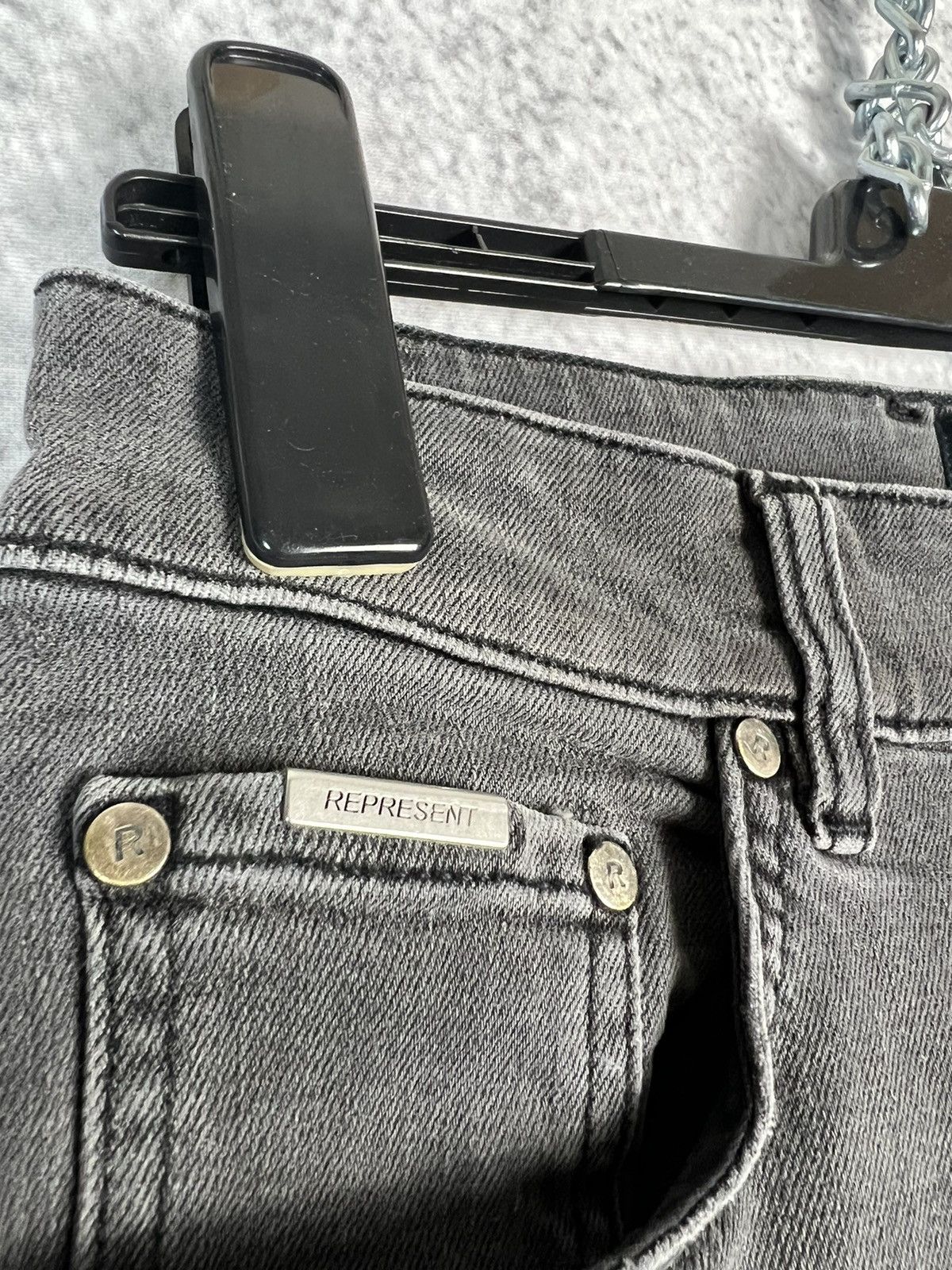 Represent Clo. Represent Clothing Clo Destroyer Denim Black 32 Size US 33 - 5 Thumbnail