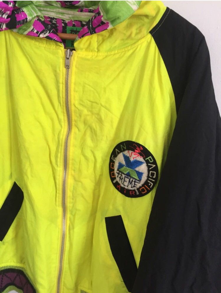 Other × Vintage REVERSIBLE OCEAN Pacific Multicolour Neon Hoodie jacket Size US L / EU 52-54 / 3 - 4 Thumbnail