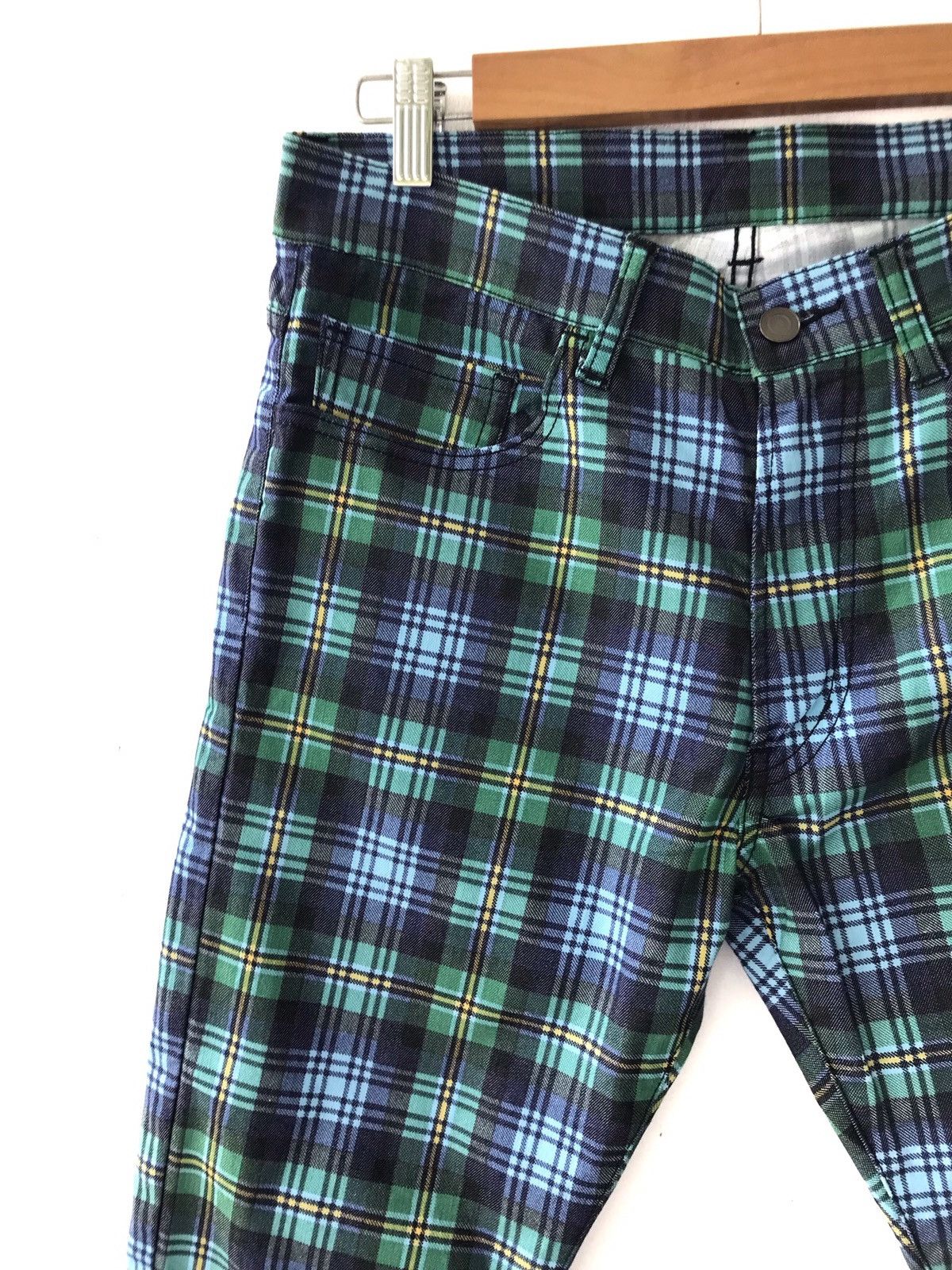 Uniqlo Japanese Brand UNIQLO Checked Plaid Tartan Slim Fit Pants Size US 31 - 5 Thumbnail