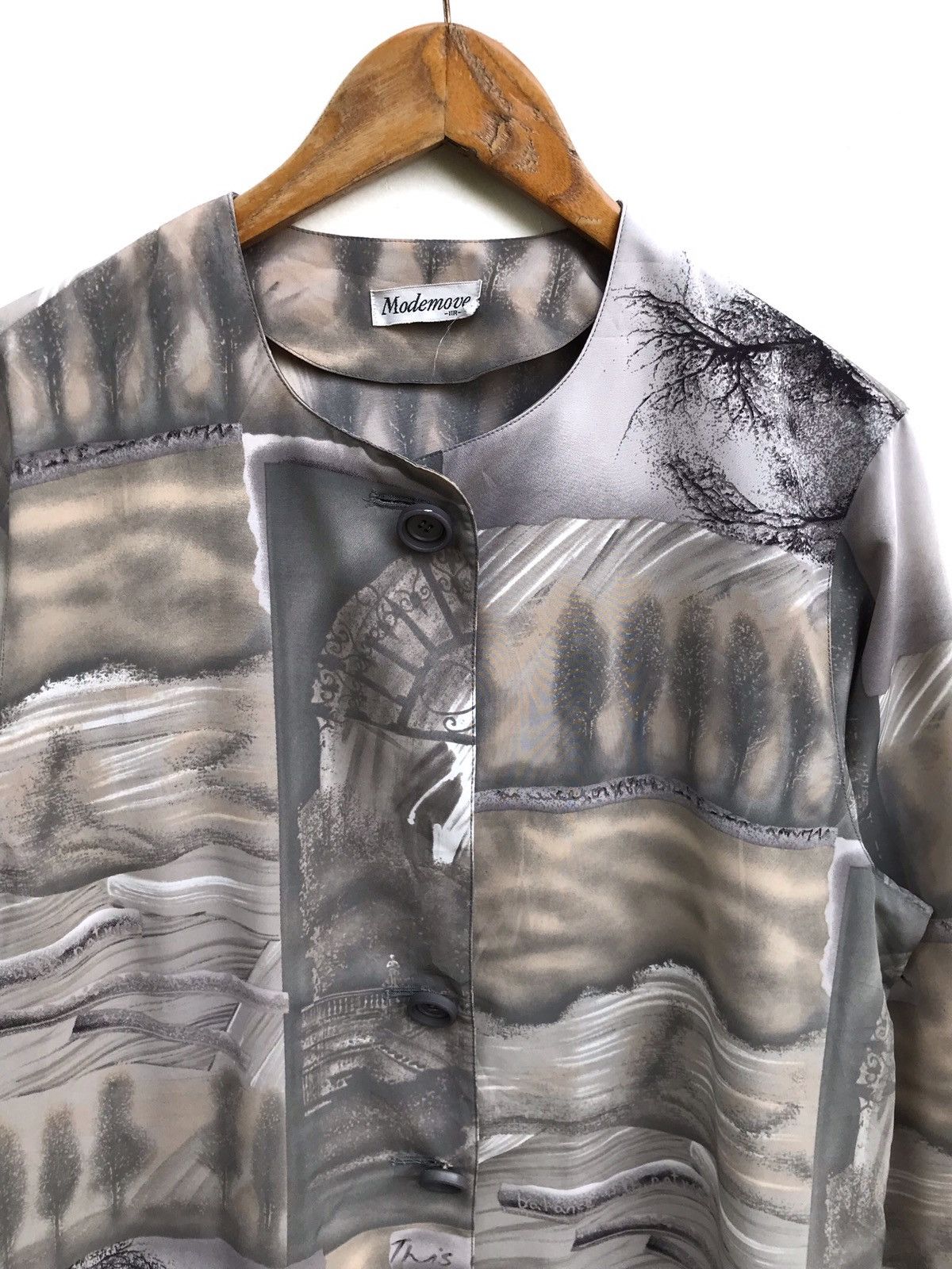 Japanese Brand Vintage Japanese Brand Modemoue Full Print Light Jacket Size US M / EU 48-50 / 2 - 3 Thumbnail