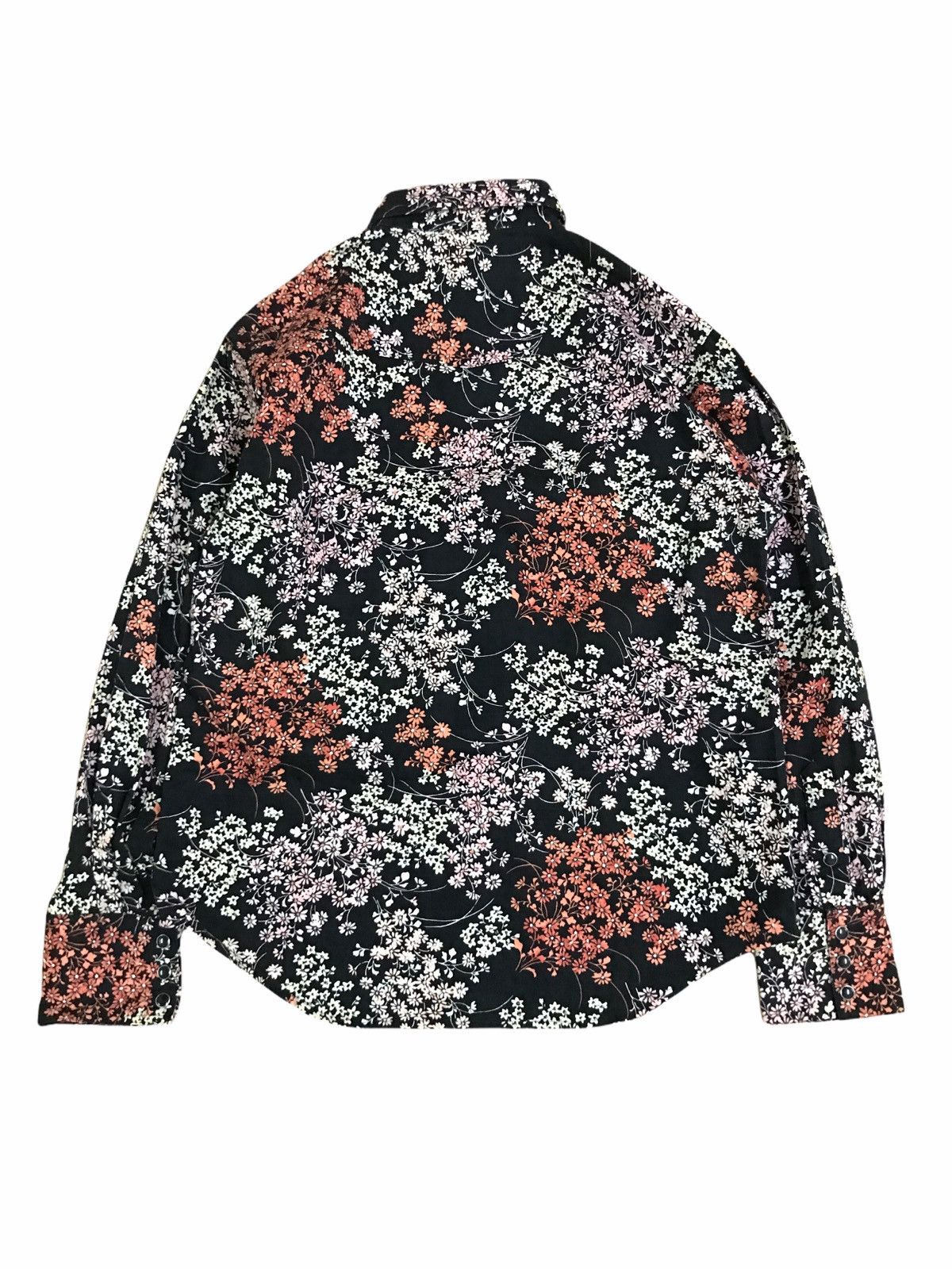 Japanese Brand Japanese Brand Snap Button Black Multicolour Sakura Shirts Size US S / EU 44-46 / 1 - 2 Thumbnail