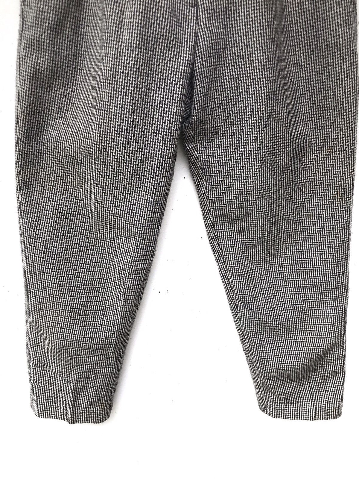 Handmade × Japanese Brand Japanese Brand York Reine Wool Houndstooth Checkered Pants Size US 26 / EU 42 - 4 Thumbnail