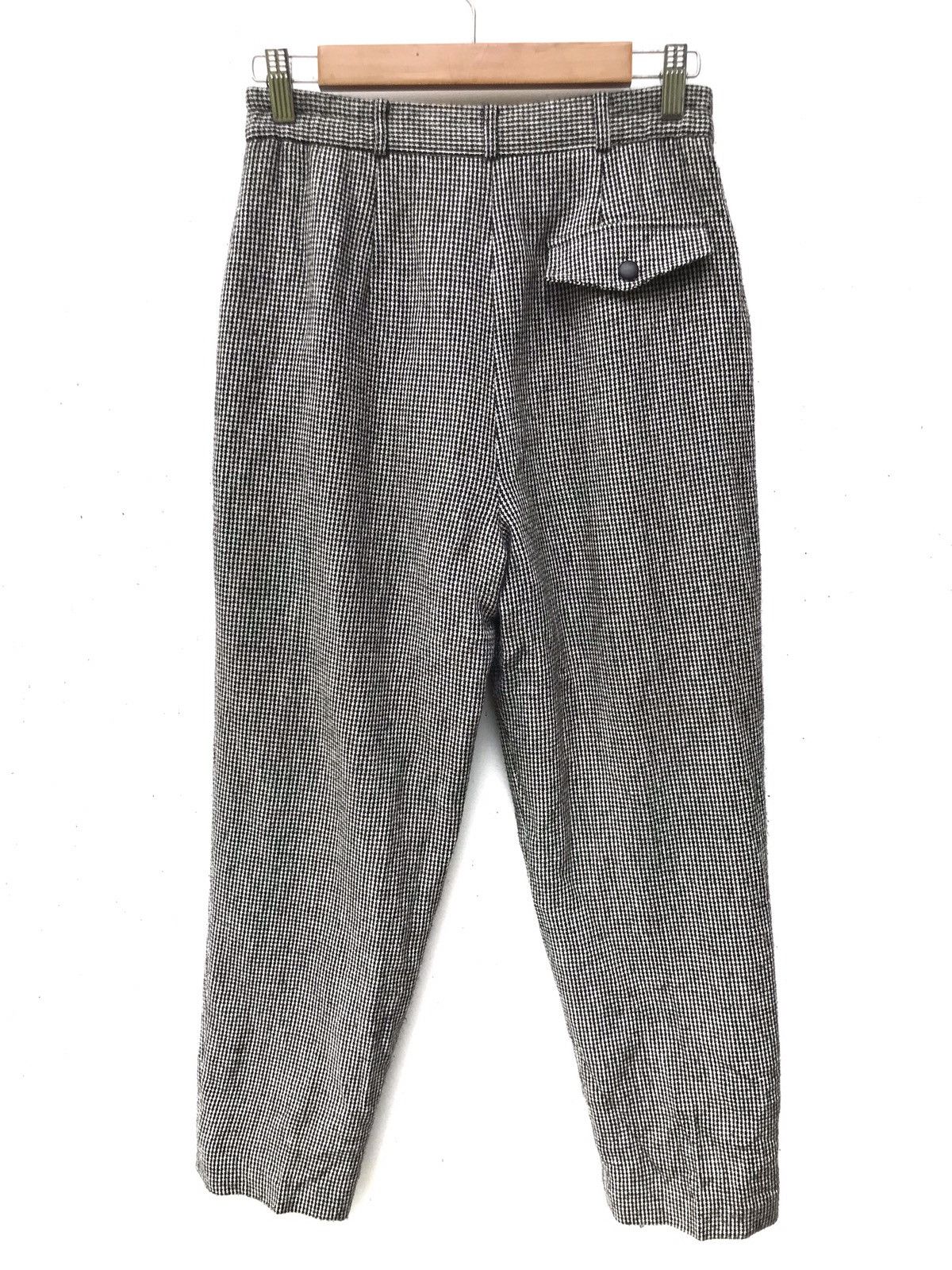 Handmade × Japanese Brand Japanese Brand York Reine Wool Houndstooth Checkered Pants Size US 26 / EU 42 - 3 Thumbnail