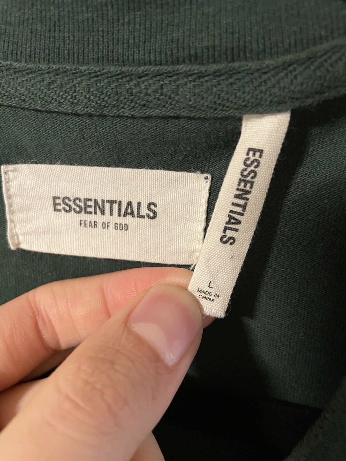 Fear of God × Pacsun Fear of God Essentials Boxy Graphic Long Sleeve Shirt Green Size US L / EU 52-54 / 3 - 4 Thumbnail