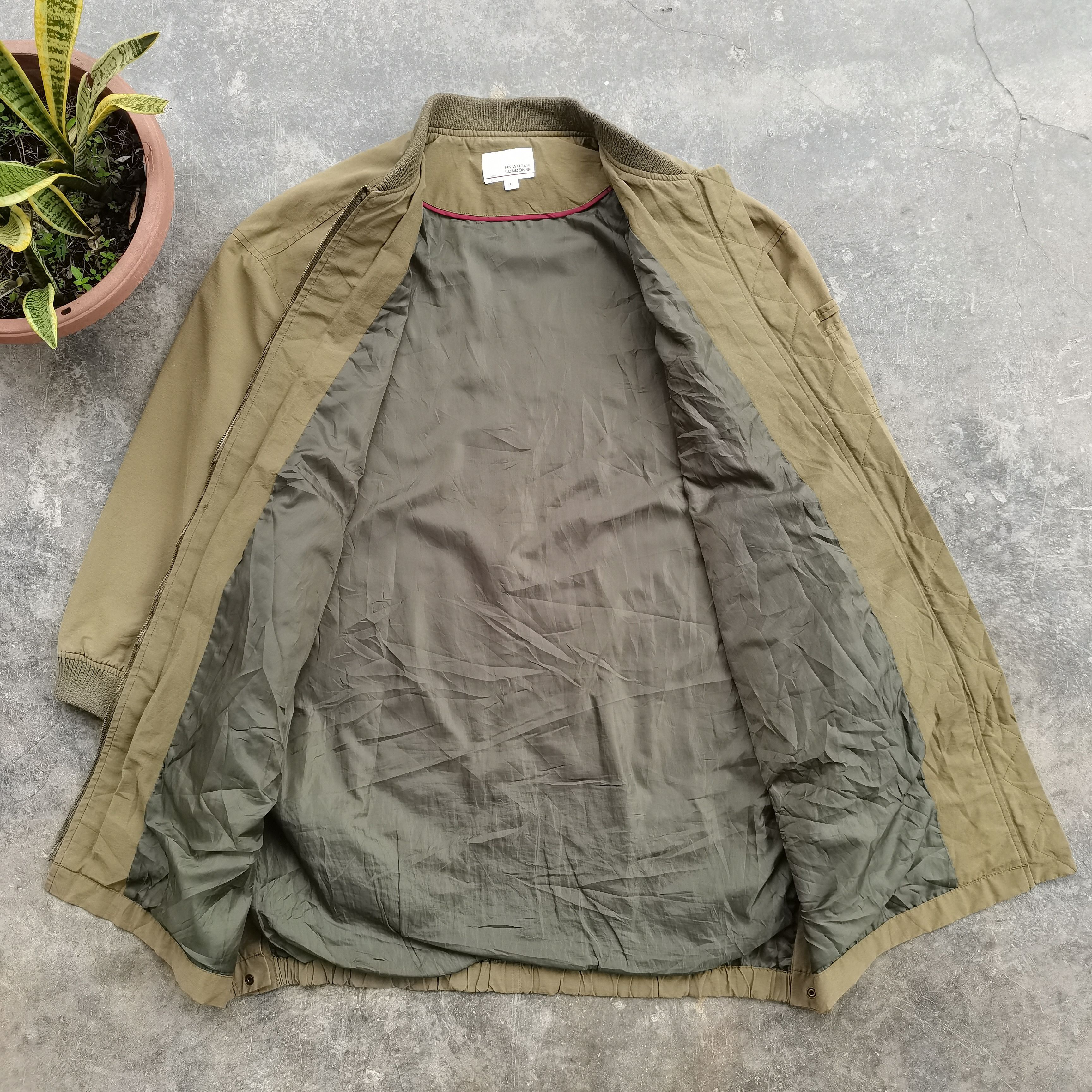 Japanese Brand × Vintage Steals💥 Vintage HK WORKS LONDON Bomber Long Jacket Size US L / EU 52-54 / 3 - 3 Thumbnail