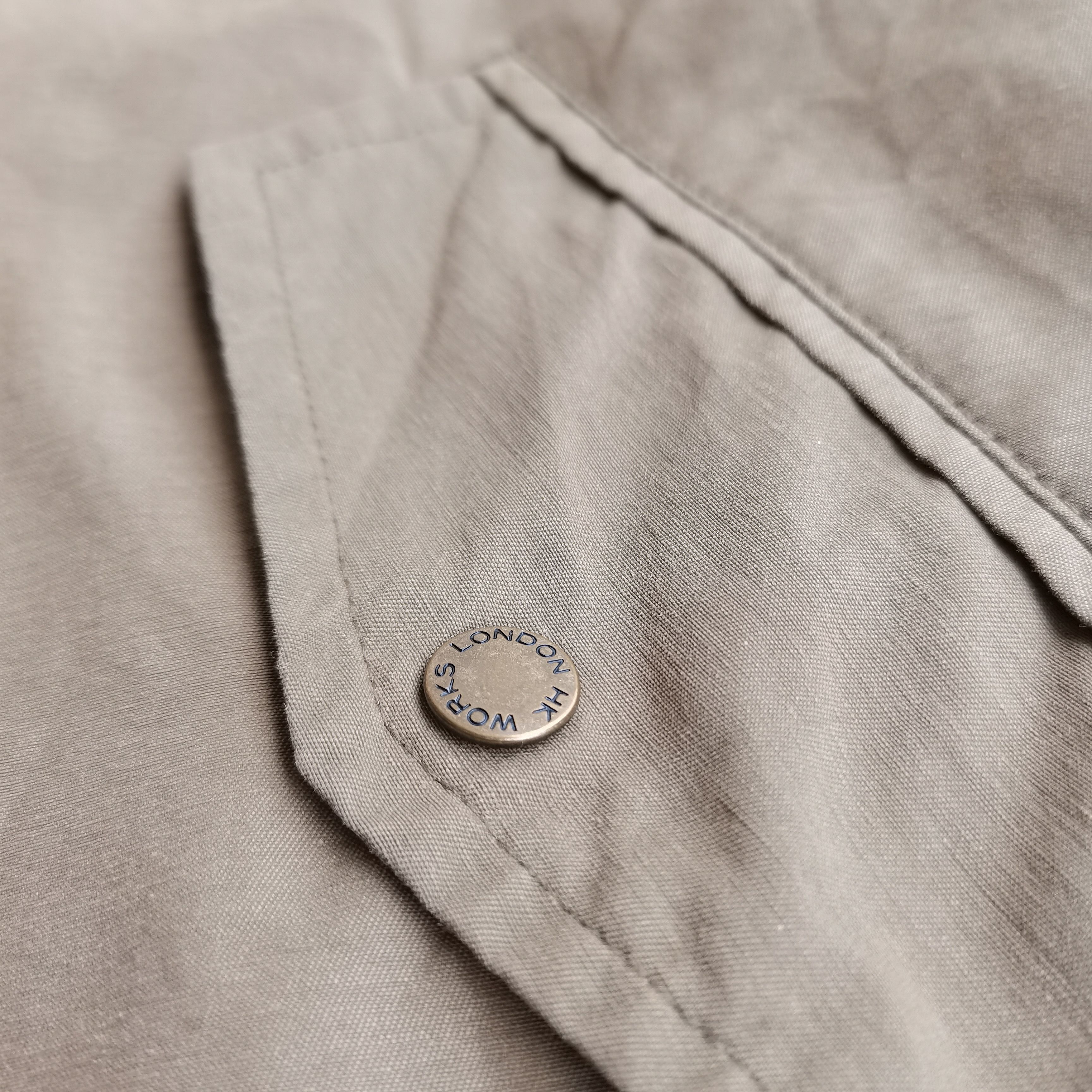 Japanese Brand × Vintage Steals💥 Vintage HK WORKS LONDON Bomber Long Jacket Size US L / EU 52-54 / 3 - 12 Thumbnail
