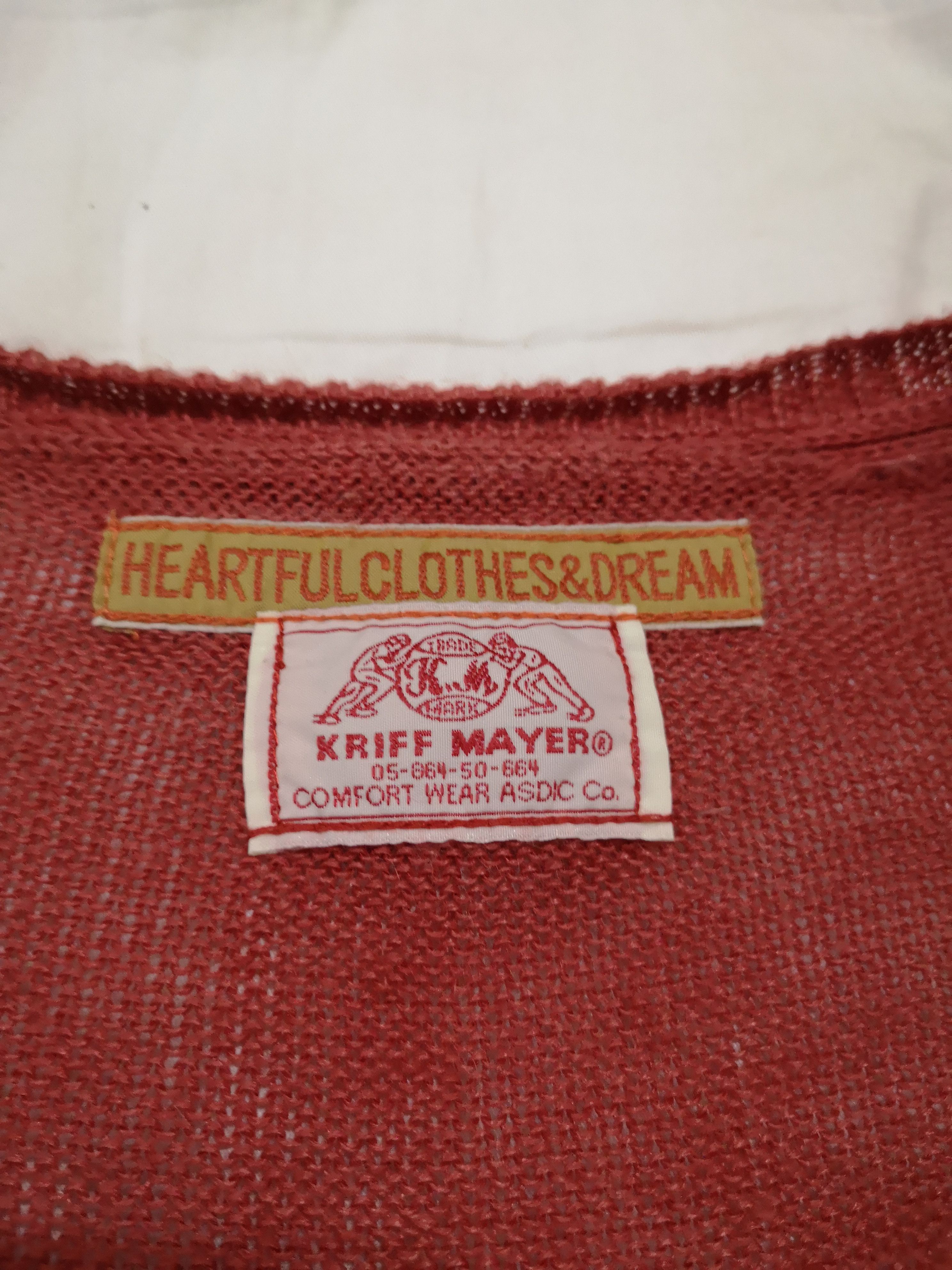 Japanese Brand KRIFF MAYER KNITWEAR BUTTON UP DOUBLE POCKET Size US M / EU 48-50 / 2 - 3 Thumbnail