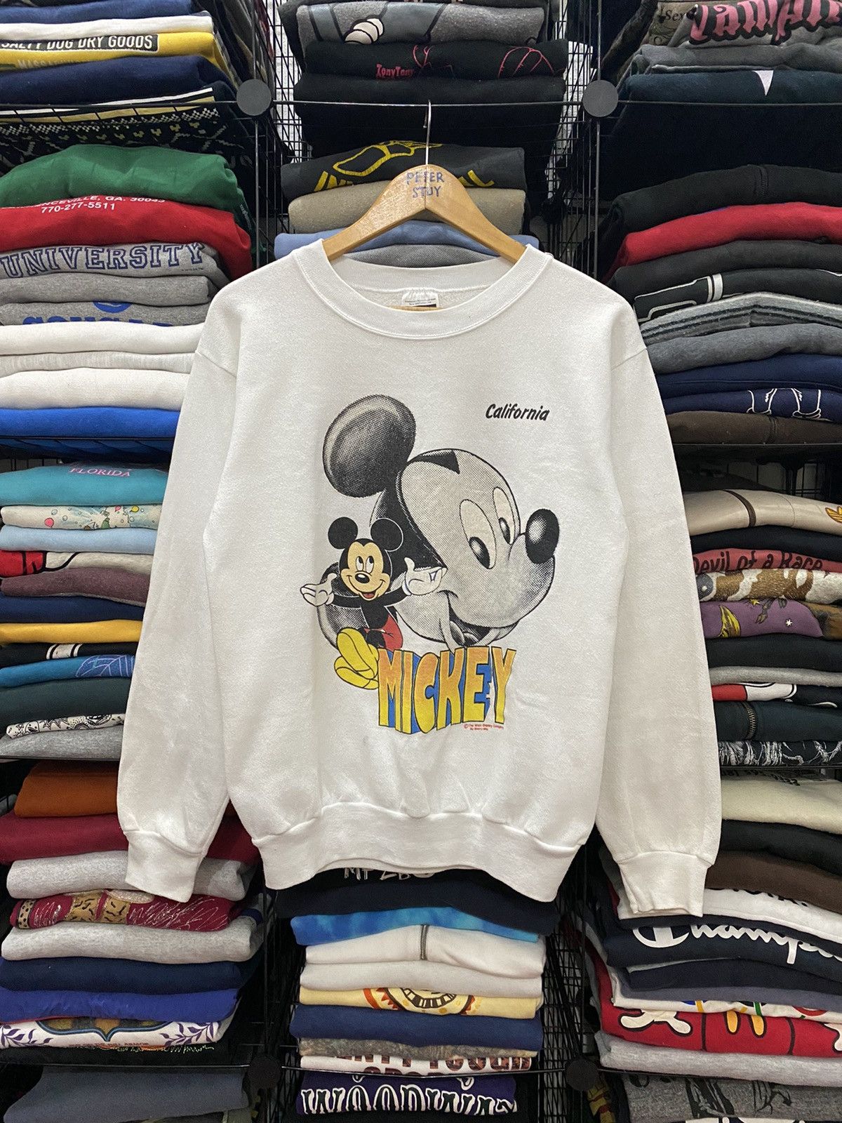 Disney × Mickey Mouse × Vintage VINTAGE 80’s MICKEY MOUSE CALIFORNIA SWEATSHIRT Size US M / EU 48-50 / 2 - 1 Thumbnail