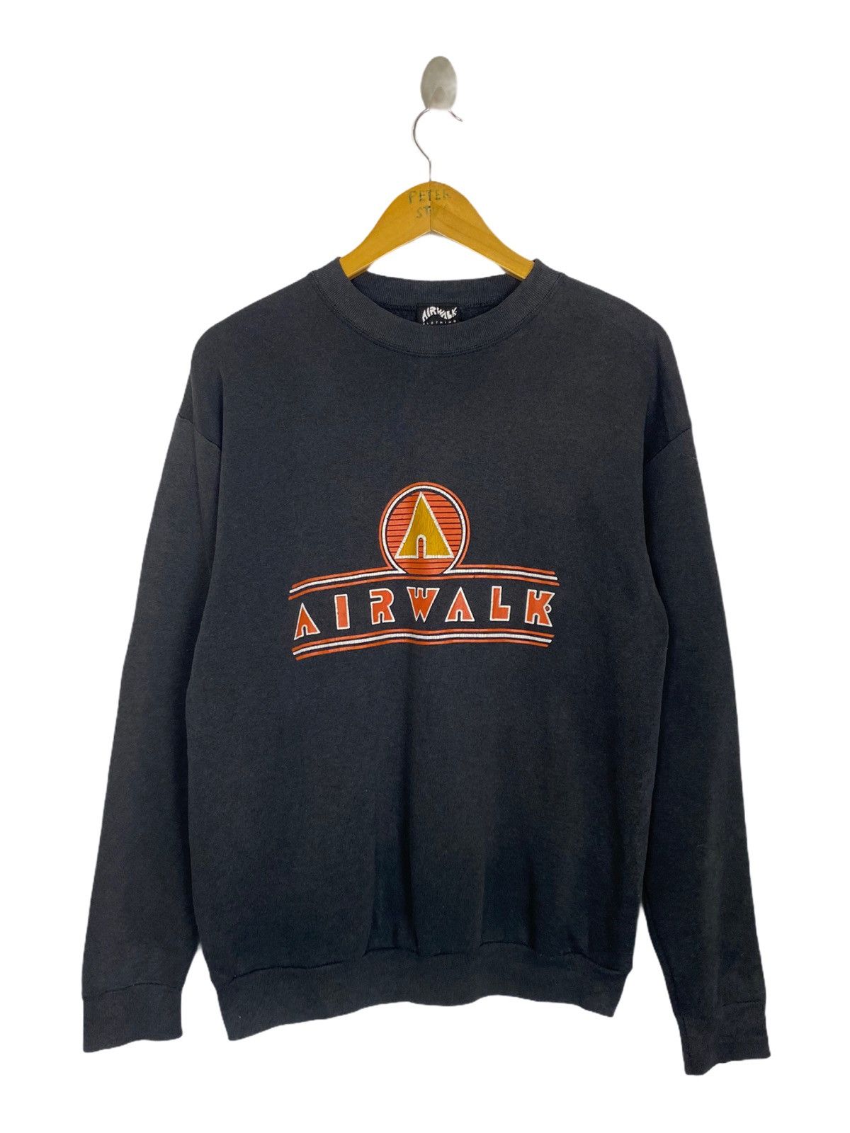 image of Airwalk Sweatshirt-Gk120 in Black, Men's (Size Medium)
