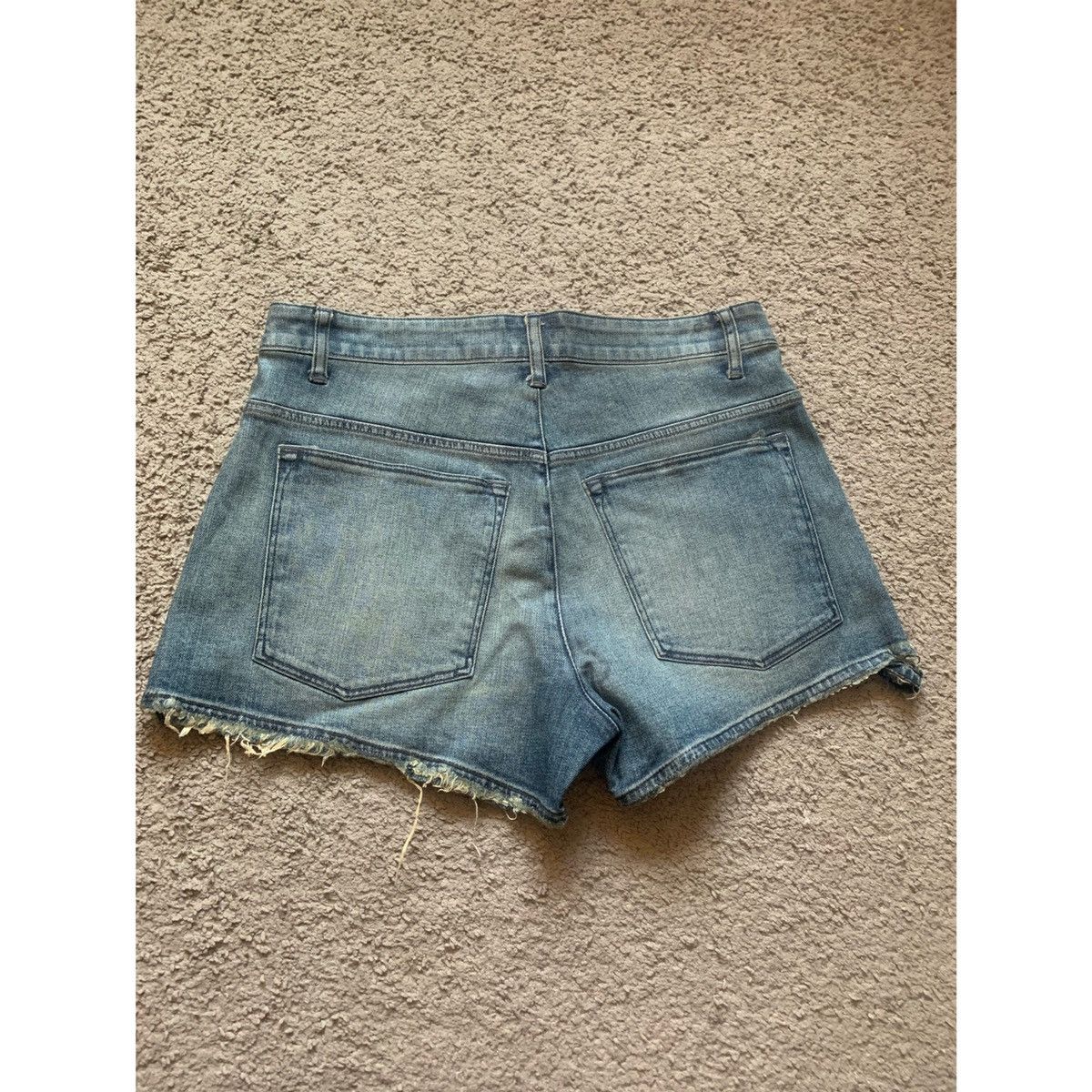 Helmut Lang HELMUT LANG WAX DISTRESS DENIM SHORTS Size 30" / US 8 / IT 44 - 14 Thumbnail