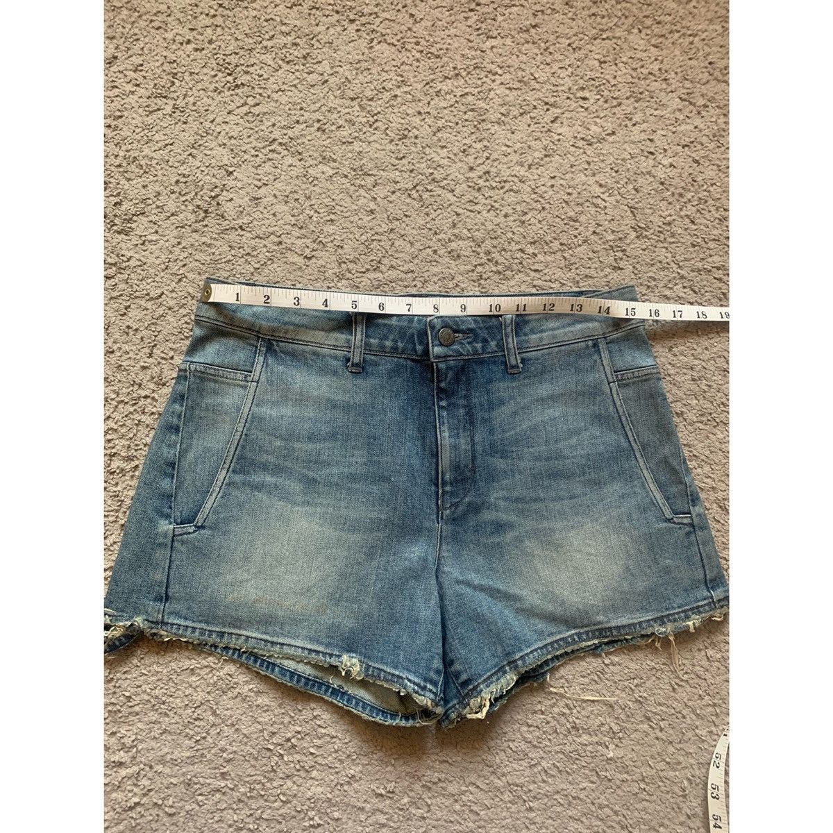 Helmut Lang HELMUT LANG WAX DISTRESS DENIM SHORTS Size 30" / US 8 / IT 44 - 19 Thumbnail