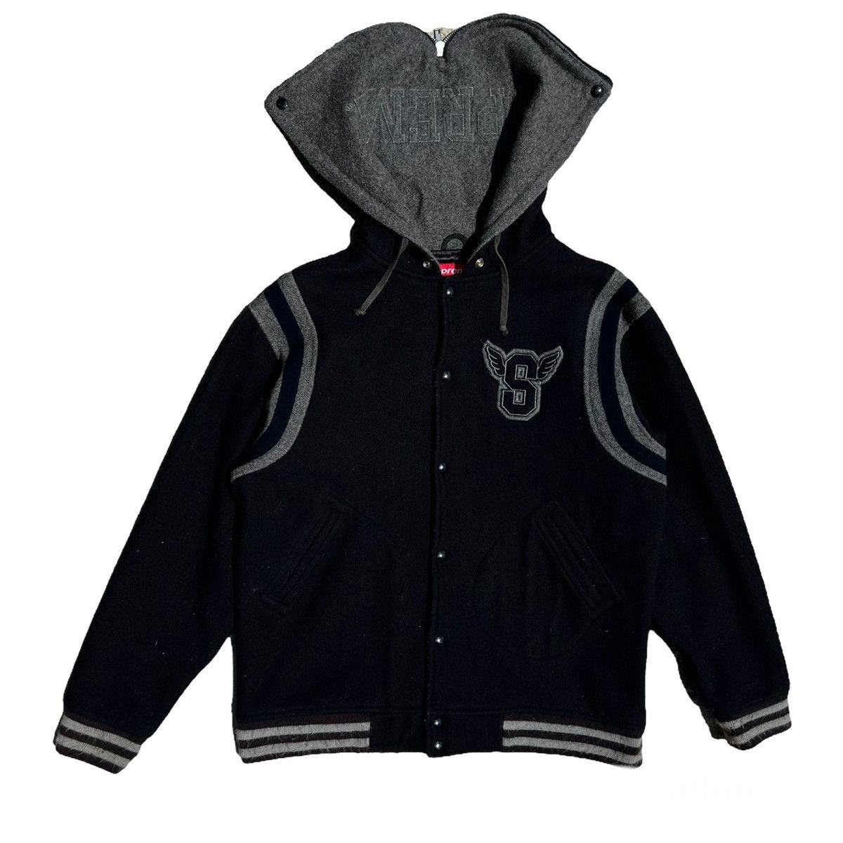 Supreme VERY RARE VARSITY JACKET SUPREME WING BIG LOGO Size US XL / EU 56 / 4 - 1 Thumbnail
