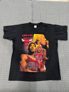 Dry Rot Vintage 1998 Chicago Bulls Double 3peat Rap Tee T-Shirt