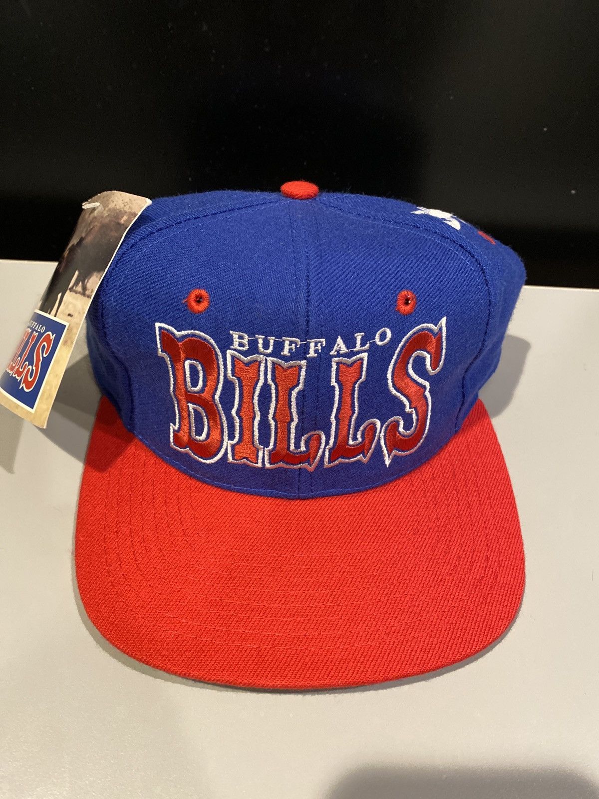 image of Vintage Gxfr Buffalo Bills Snapback in Blue/Red, Men's