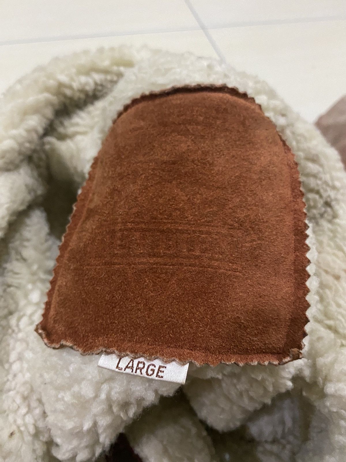 Vintage Vintage designer leather sherpa jacket Size US L / EU 52-54 / 3 - 15 Thumbnail