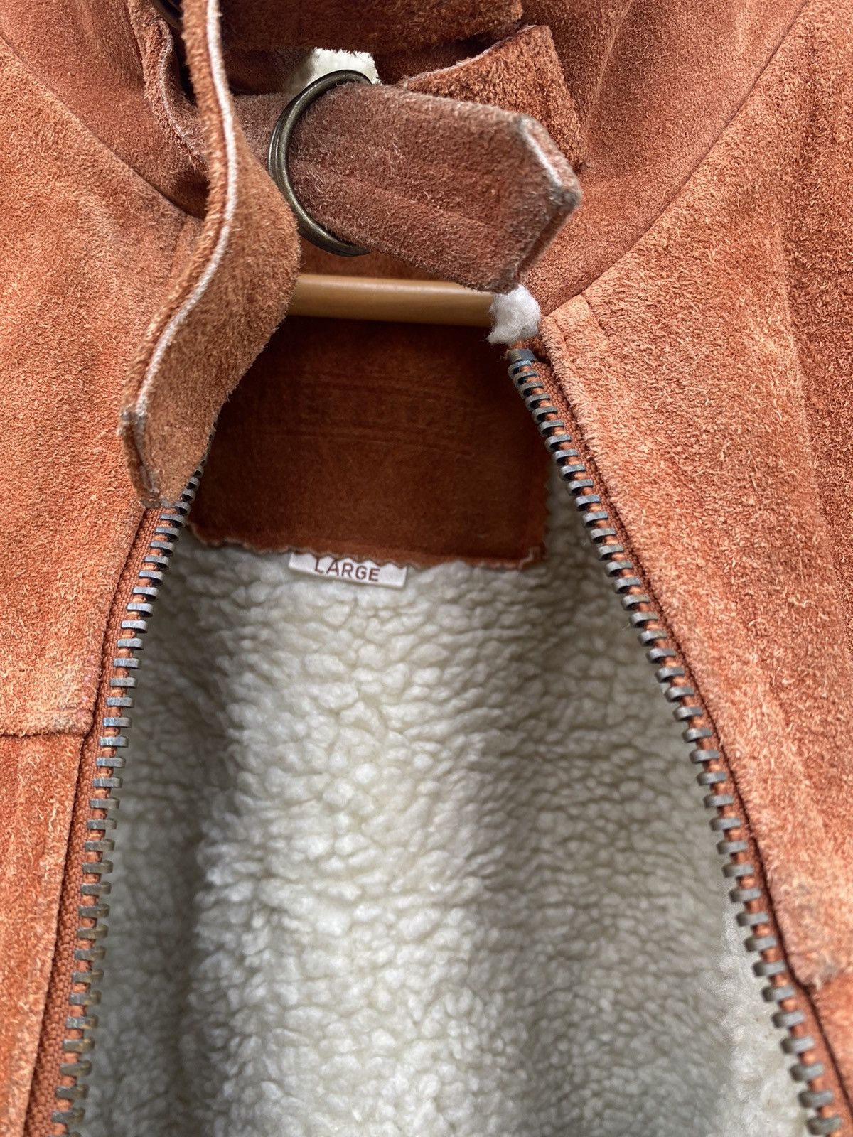 Vintage Vintage designer leather sherpa jacket Size US L / EU 52-54 / 3 - 10 Thumbnail