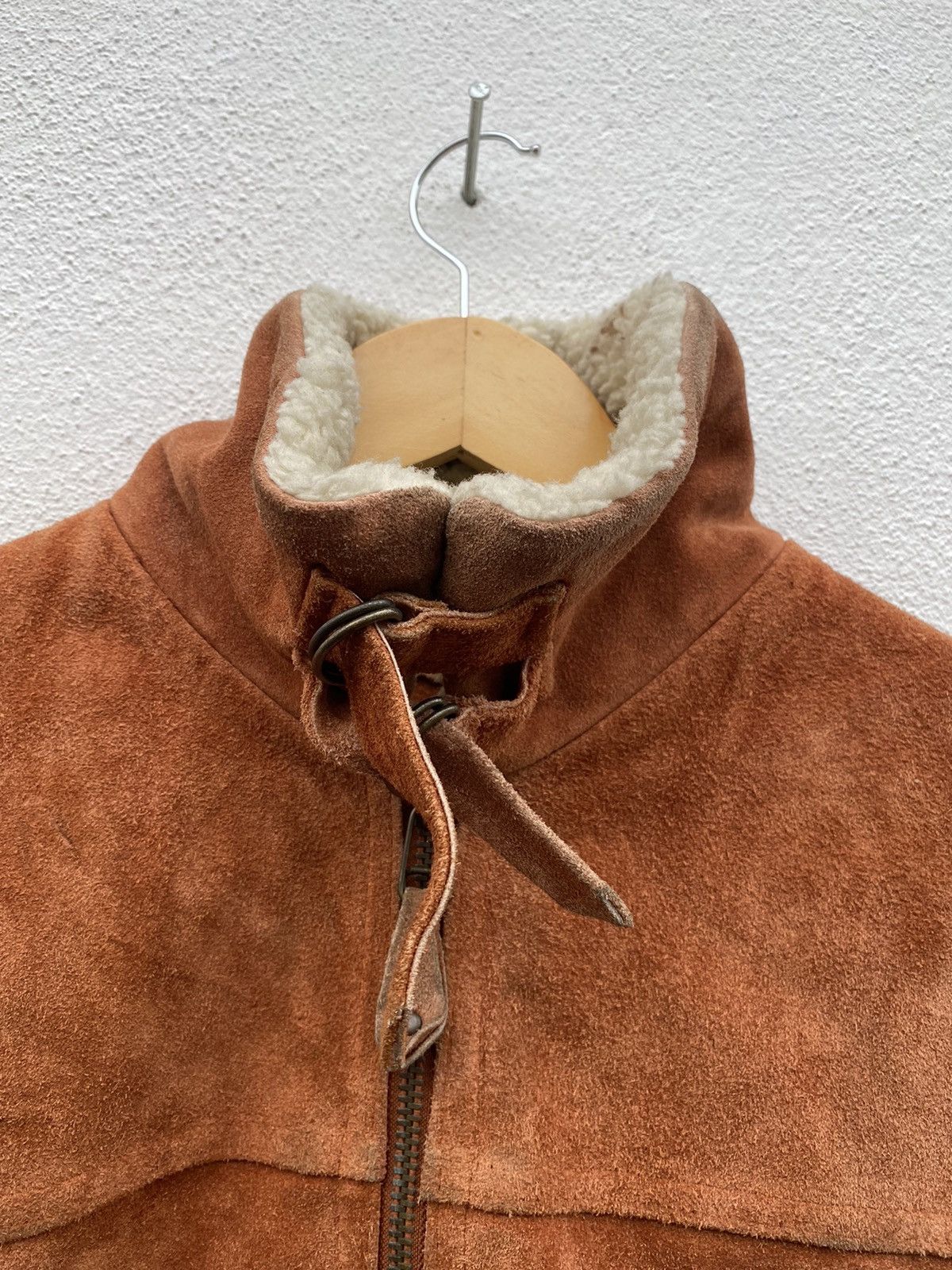 Vintage Vintage designer leather sherpa jacket Size US L / EU 52-54 / 3 - 5 Thumbnail