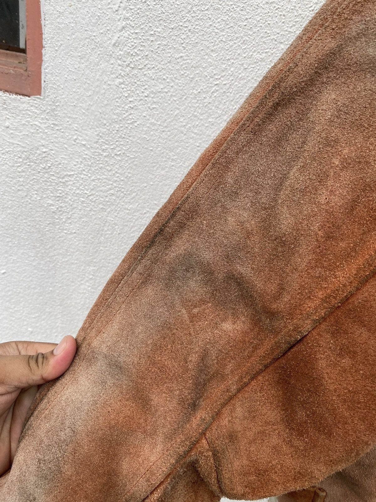 Vintage Vintage designer leather sherpa jacket Size US L / EU 52-54 / 3 - 12 Thumbnail