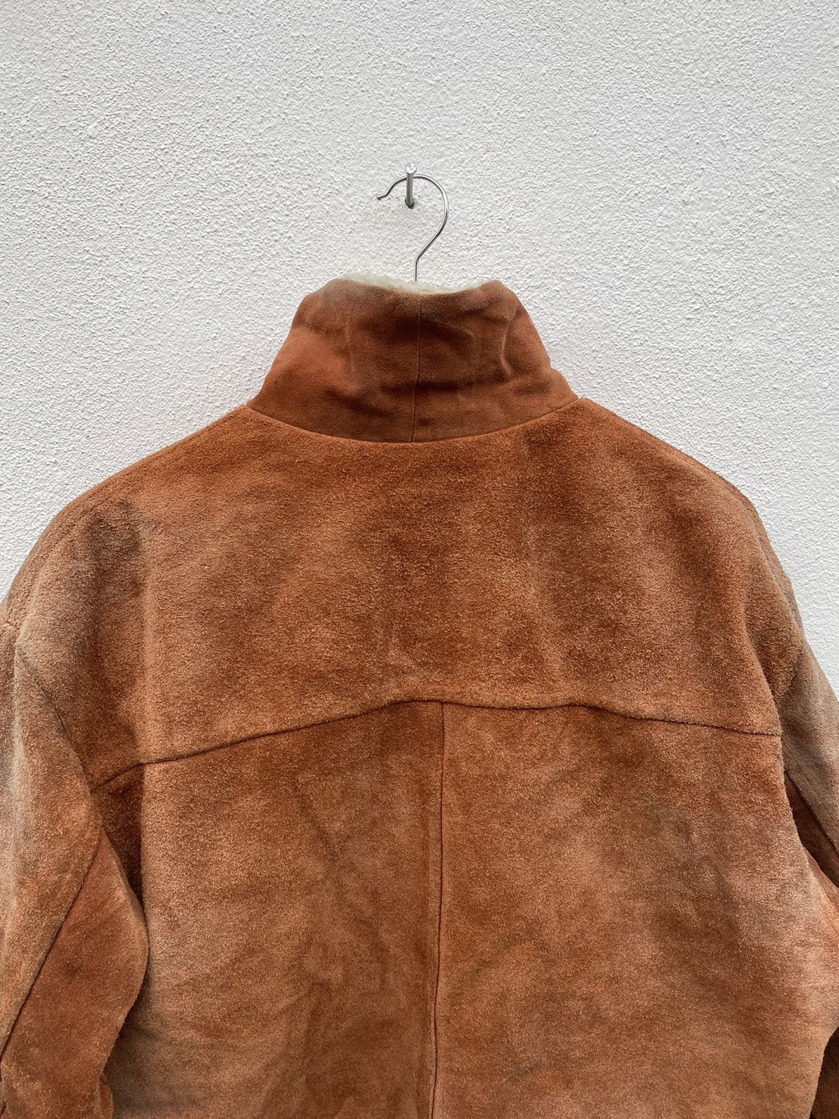 Vintage Vintage designer leather sherpa jacket Size US L / EU 52-54 / 3 - 9 Thumbnail