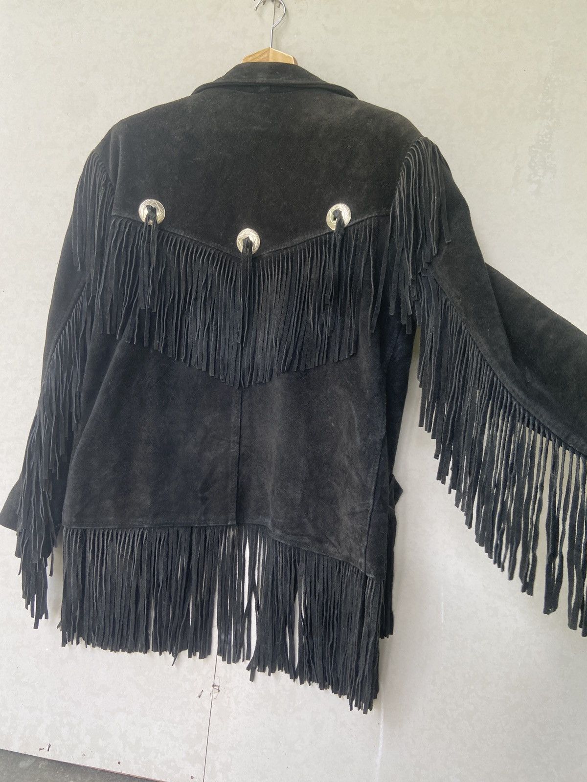 Cowboy Equipment × Vintage Vintage Real Suede Fringe Western Leather Jacket Made in UK Size US M / EU 48-50 / 2 - 5 Thumbnail