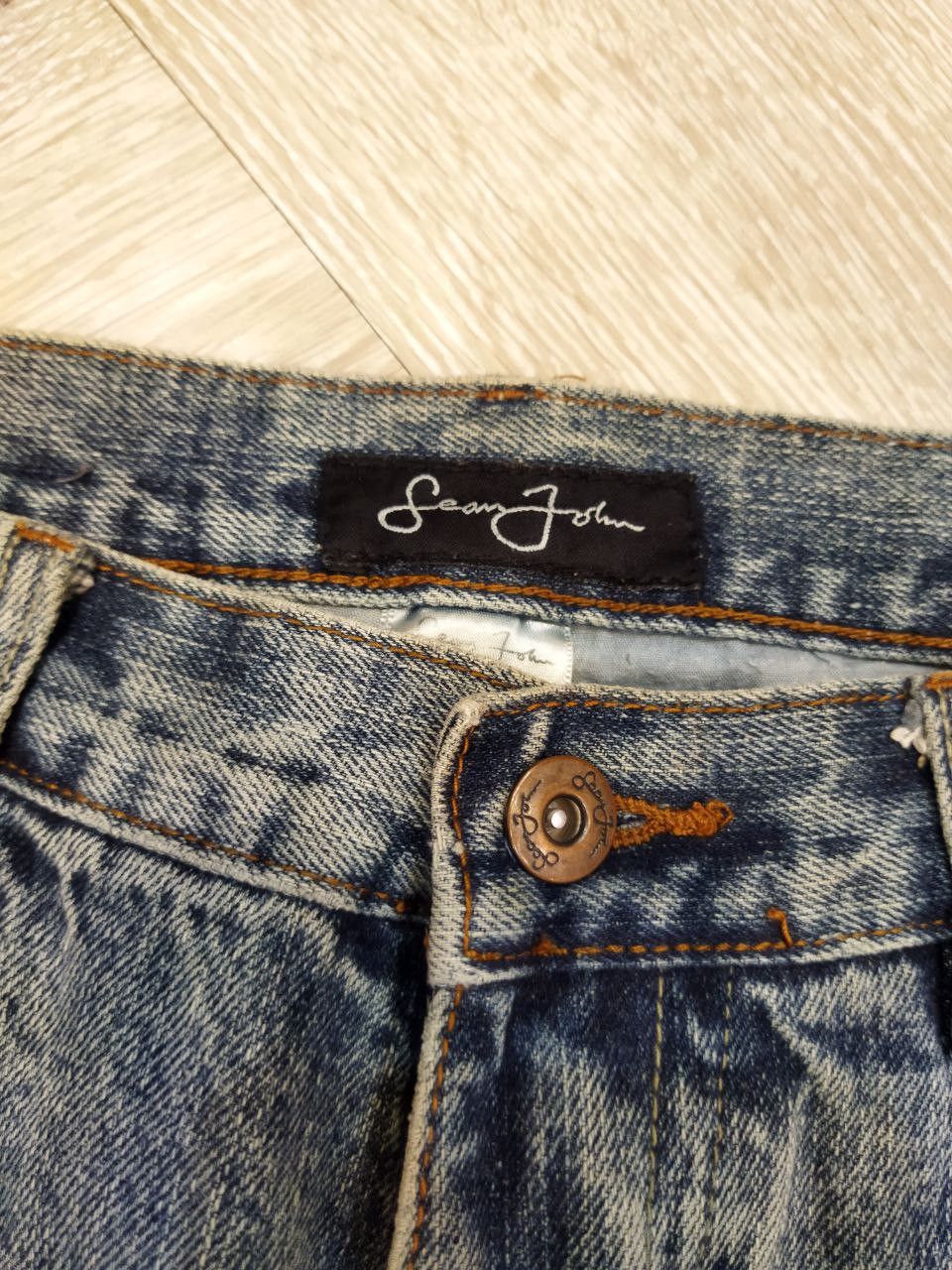 Vintage Sean John Sukajan Dragon Painted Baggy Jeans