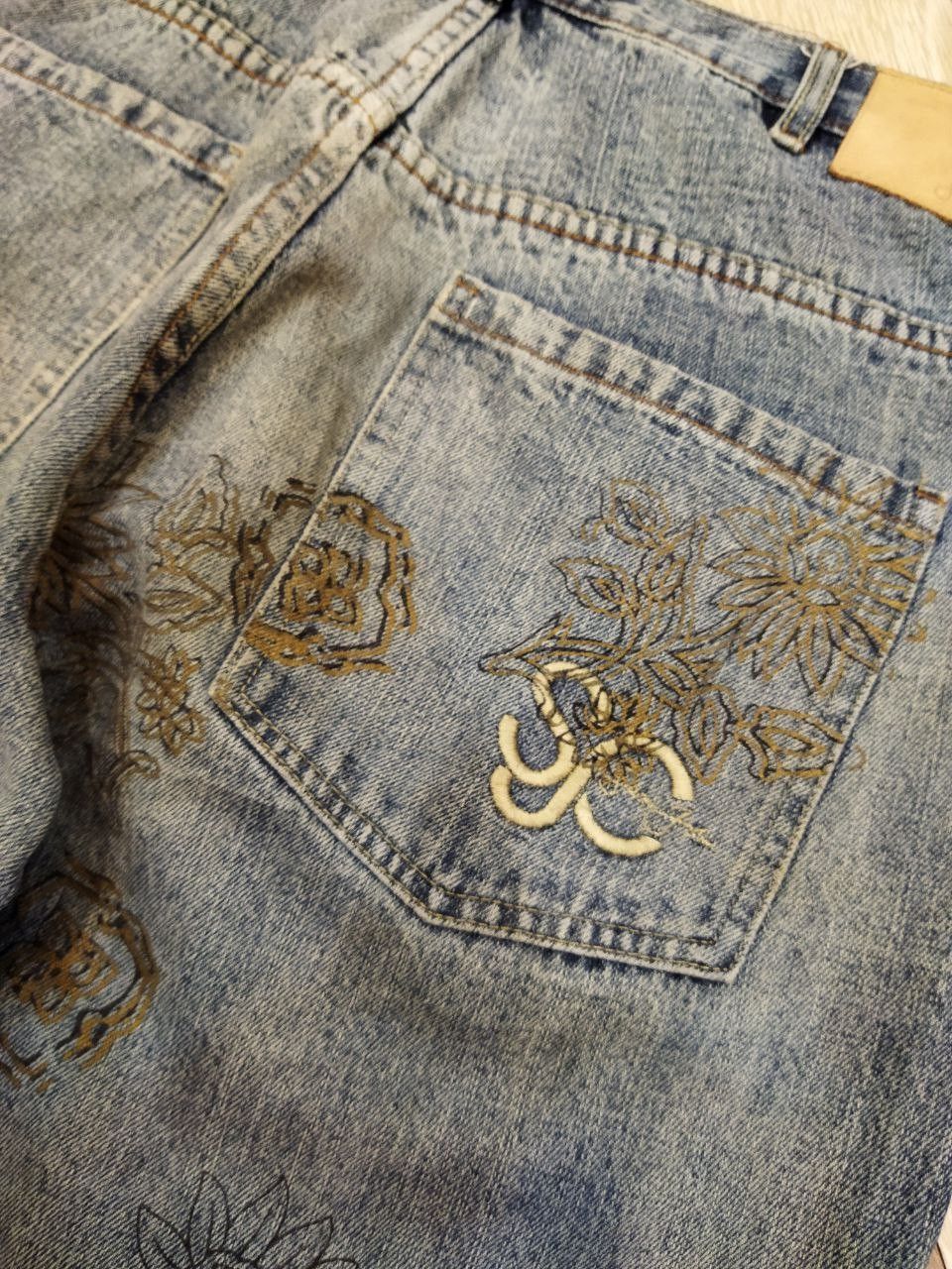 Vintage Sean John Sukajan Dragon Painted Baggy Jeans