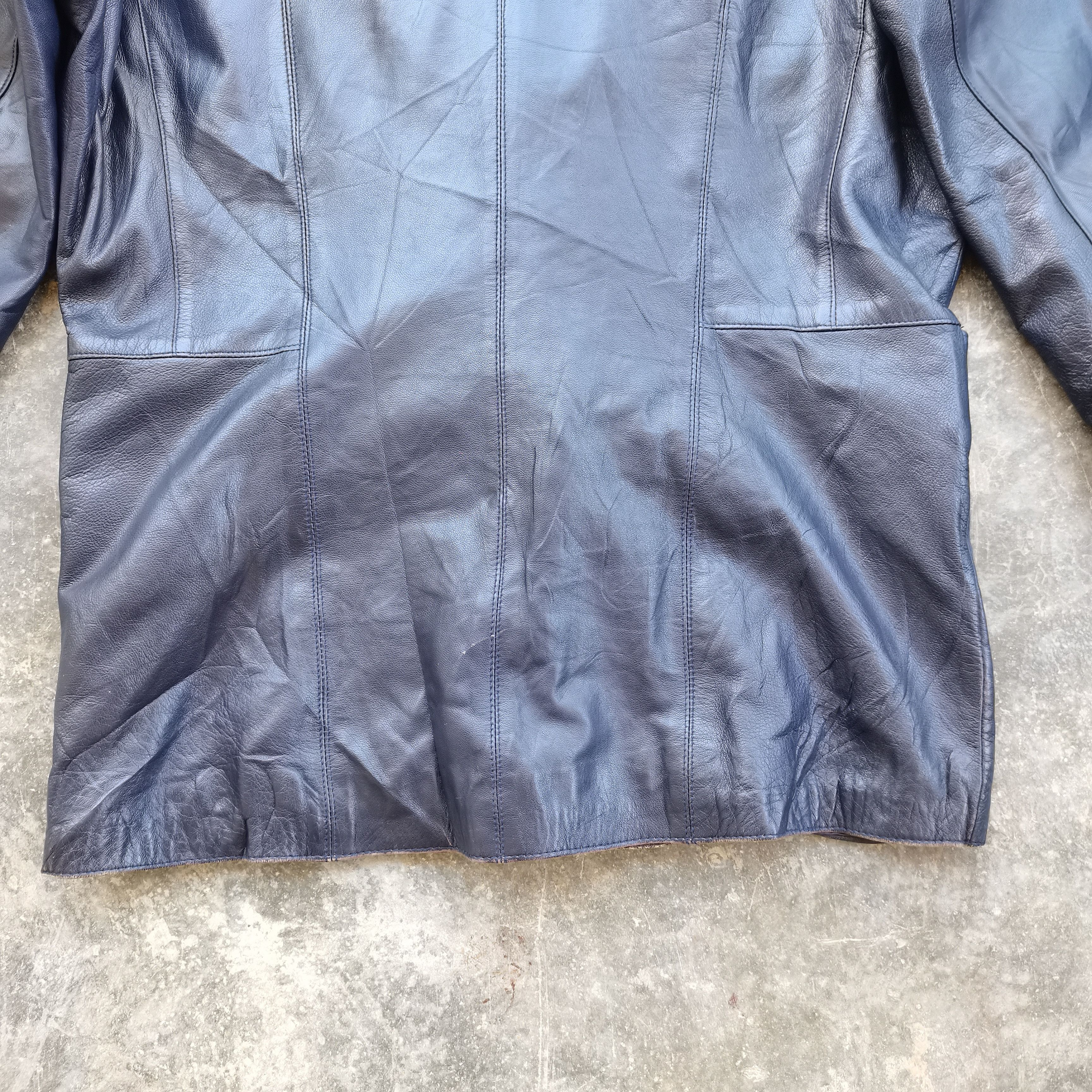 Japanese Brand × Vintage Vintage🔥 BIBA PARIS Indigo Blue Trench Coat/Jacket Size US M / EU 48-50 / 2 - 8 Thumbnail