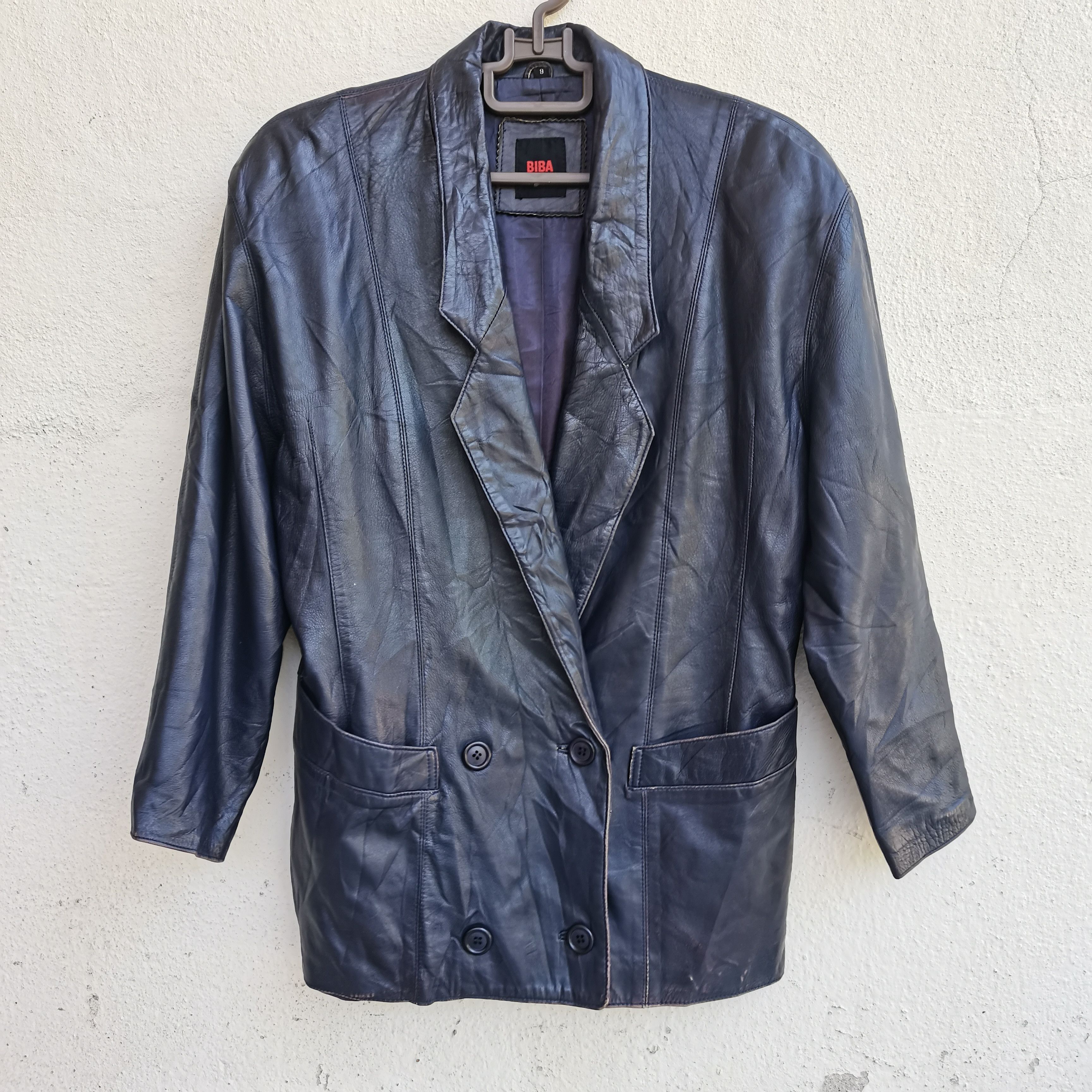 Japanese Brand × Vintage Vintage🔥 BIBA PARIS Indigo Blue Trench Coat/Jacket Size US M / EU 48-50 / 2 - 1 Thumbnail