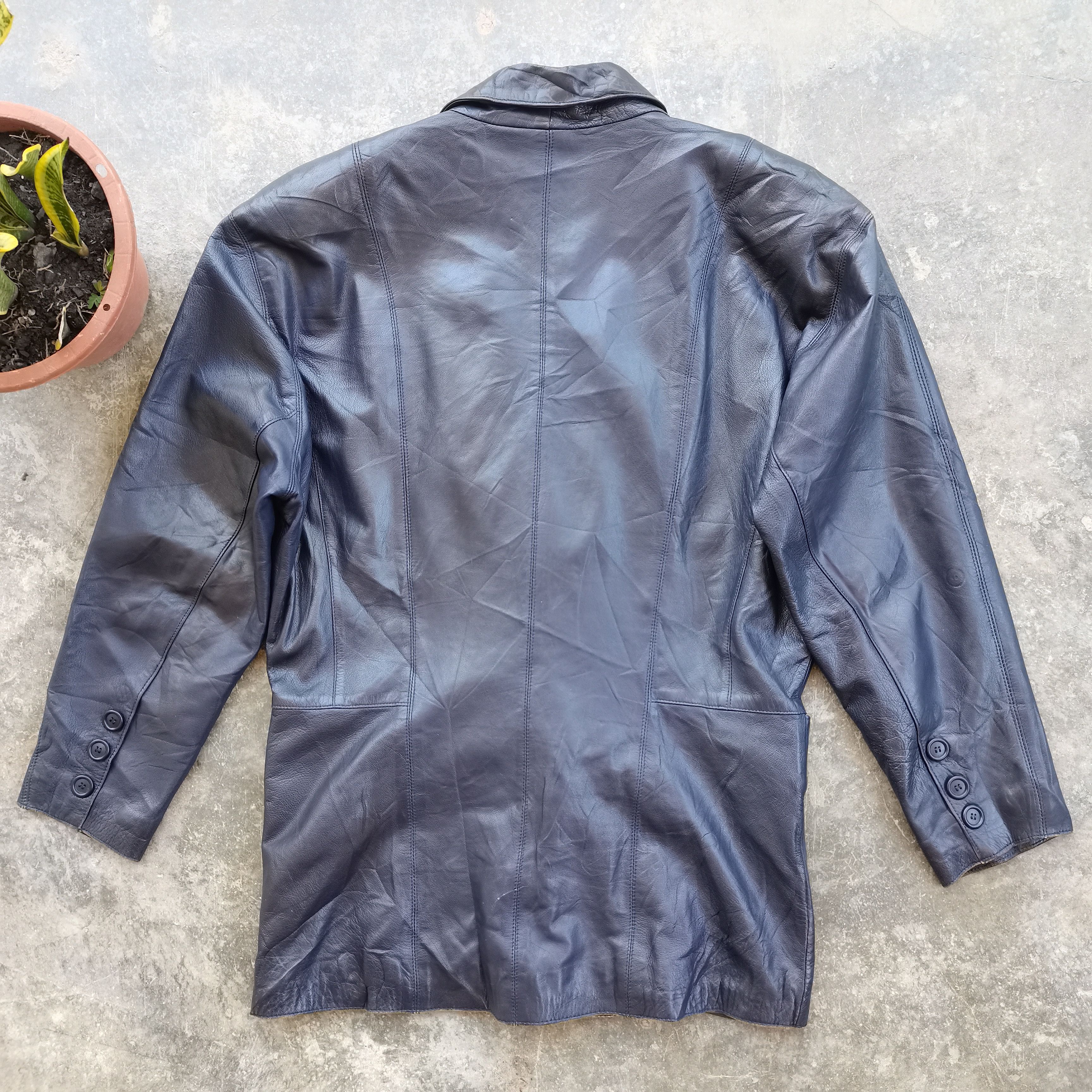 Japanese Brand × Vintage Vintage🔥 BIBA PARIS Indigo Blue Trench Coat/Jacket Size US M / EU 48-50 / 2 - 7 Thumbnail