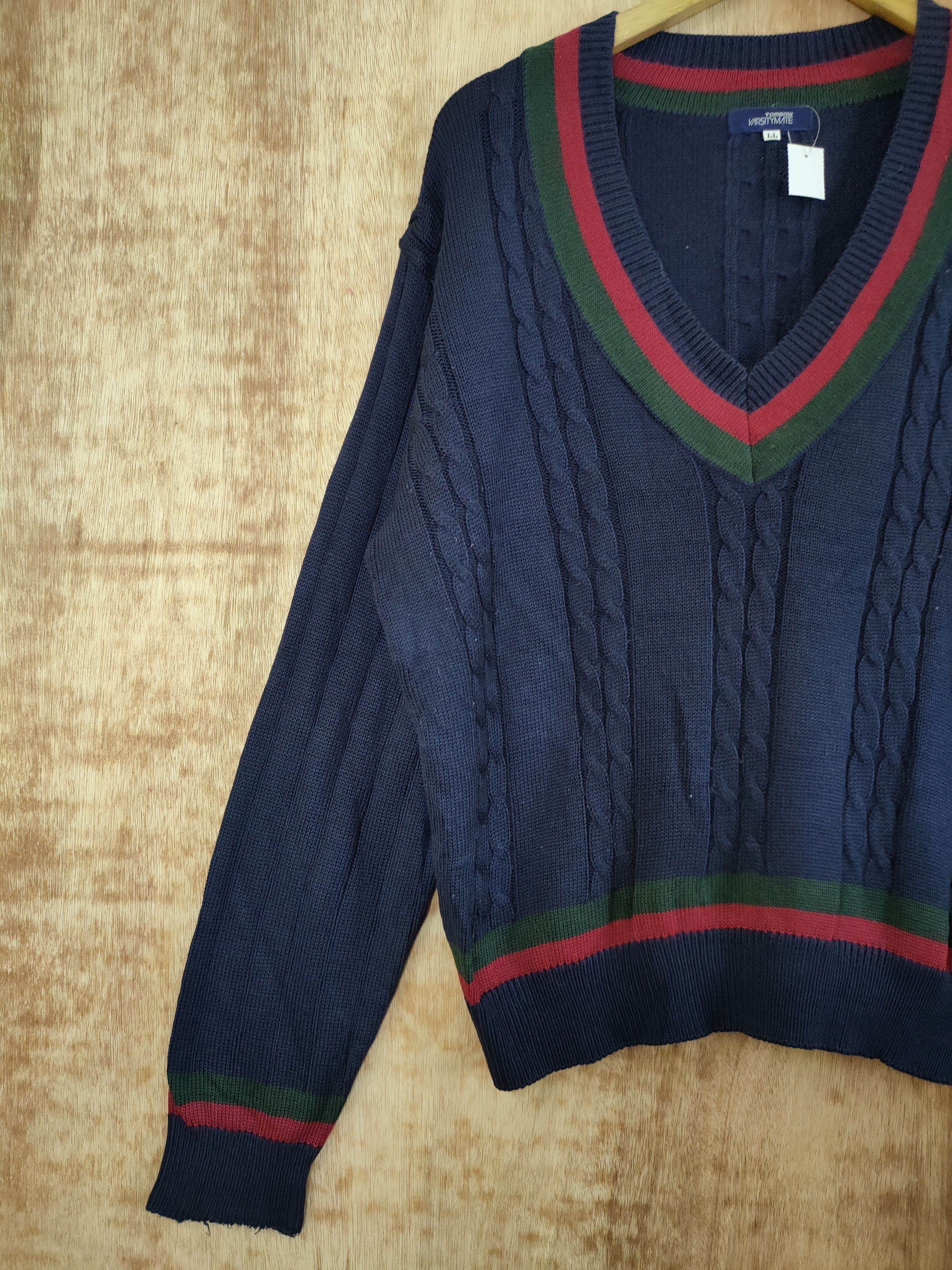 Vintage DL 90s Nikke Tombow varsity mate japan knitwear vtg #46-385 Size US L / EU 52-54 / 3 - 2 Thumbnail