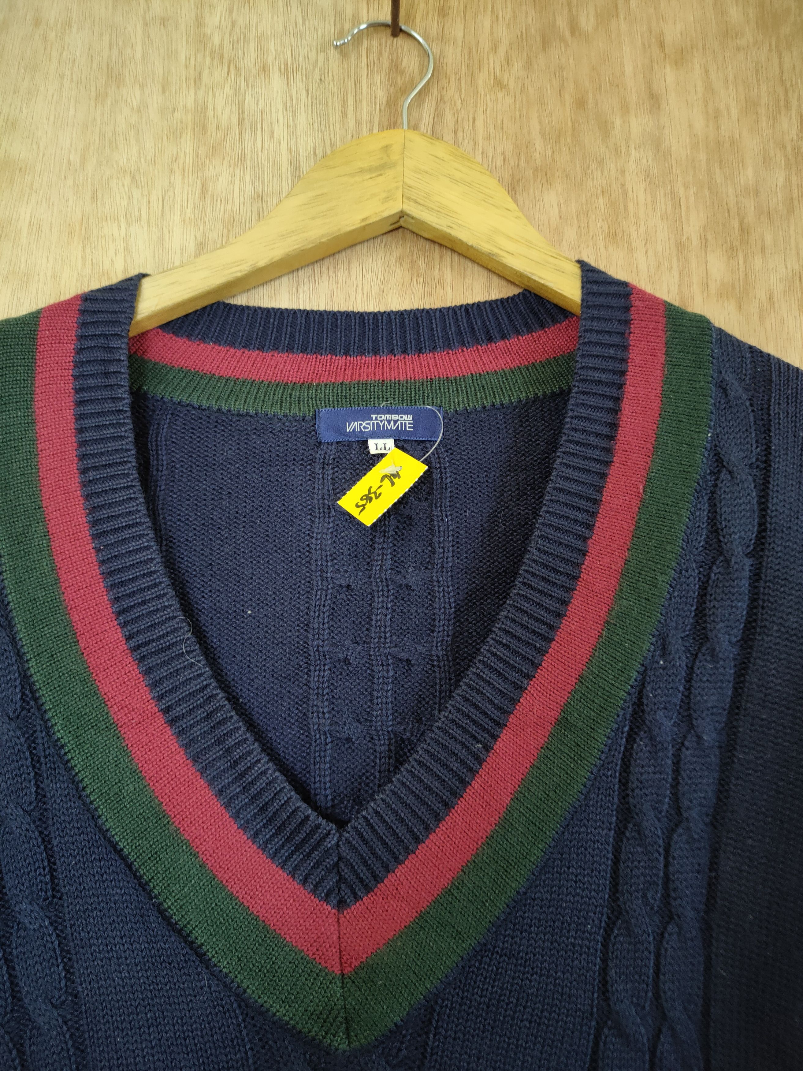 Vintage DL 90s Nikke Tombow varsity mate japan knitwear vtg #46-385 Size US L / EU 52-54 / 3 - 5 Thumbnail