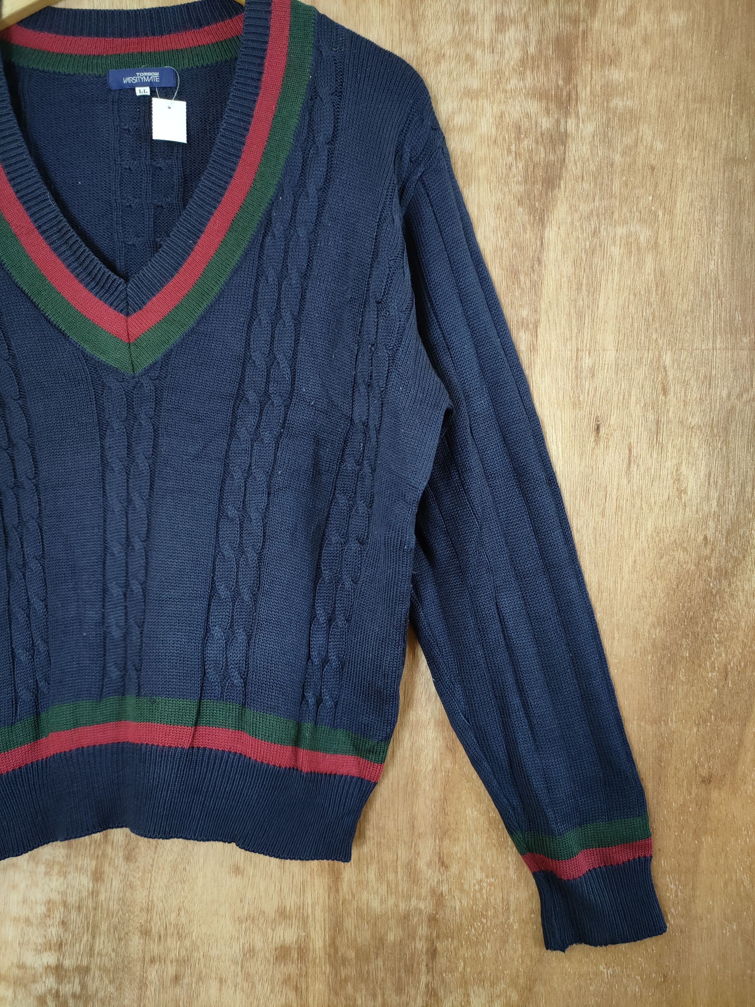 Vintage DL 90s Nikke Tombow varsity mate japan knitwear vtg #46-385 Size US L / EU 52-54 / 3 - 3 Thumbnail
