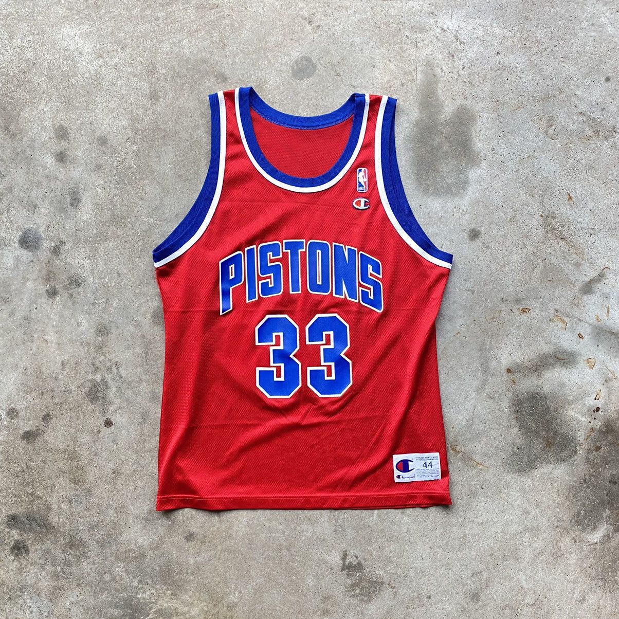 Champion × NBA × Vintage vintage 90s CHAMPION DETROIT PISTONS GRANT HILL jersey Size US XL / EU 56 / 4 - 1 Thumbnail