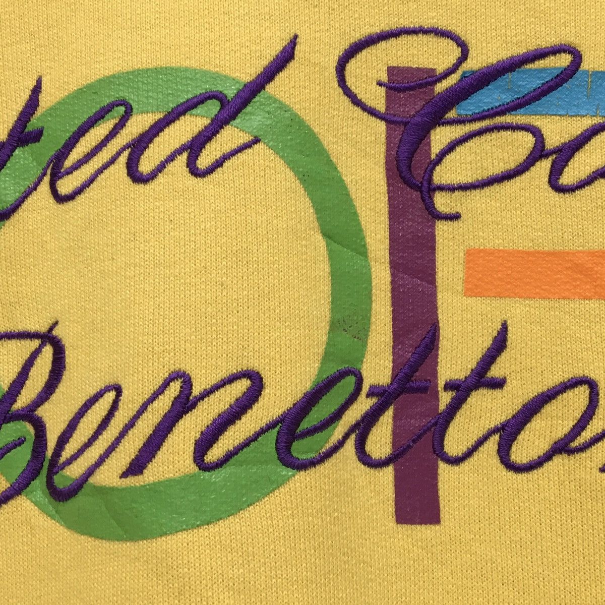 Benetton Vintage BENETTON CrewNeck sweatshirt Multicolour Logo Size US S / EU 44-46 / 1 - 6 Thumbnail