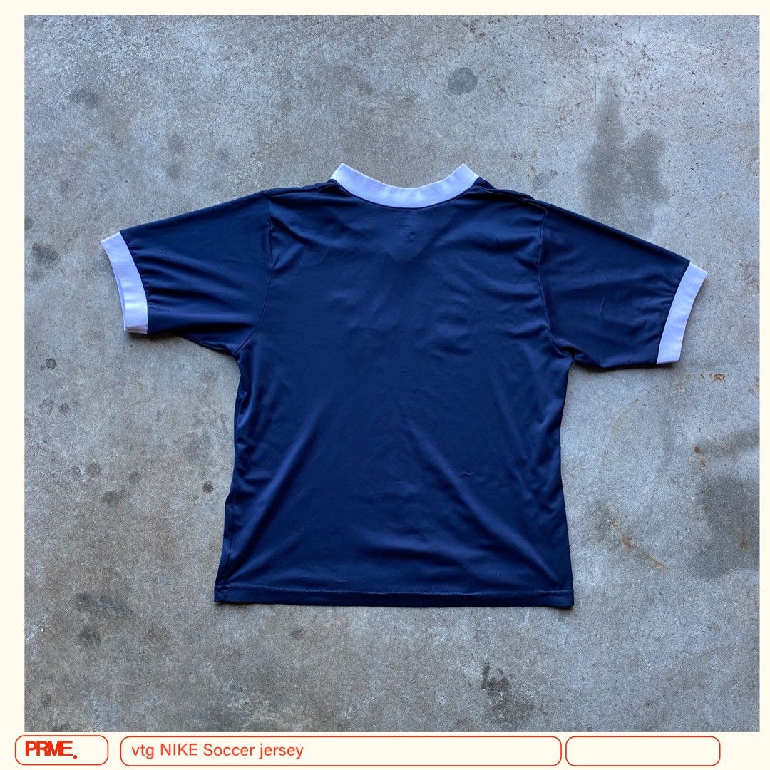 Nike × Vintage vintage Y2K NIKE Soccer spellout NIKE FIT jersey t-shirt Size US L / EU 52-54 / 3 - 10 Thumbnail