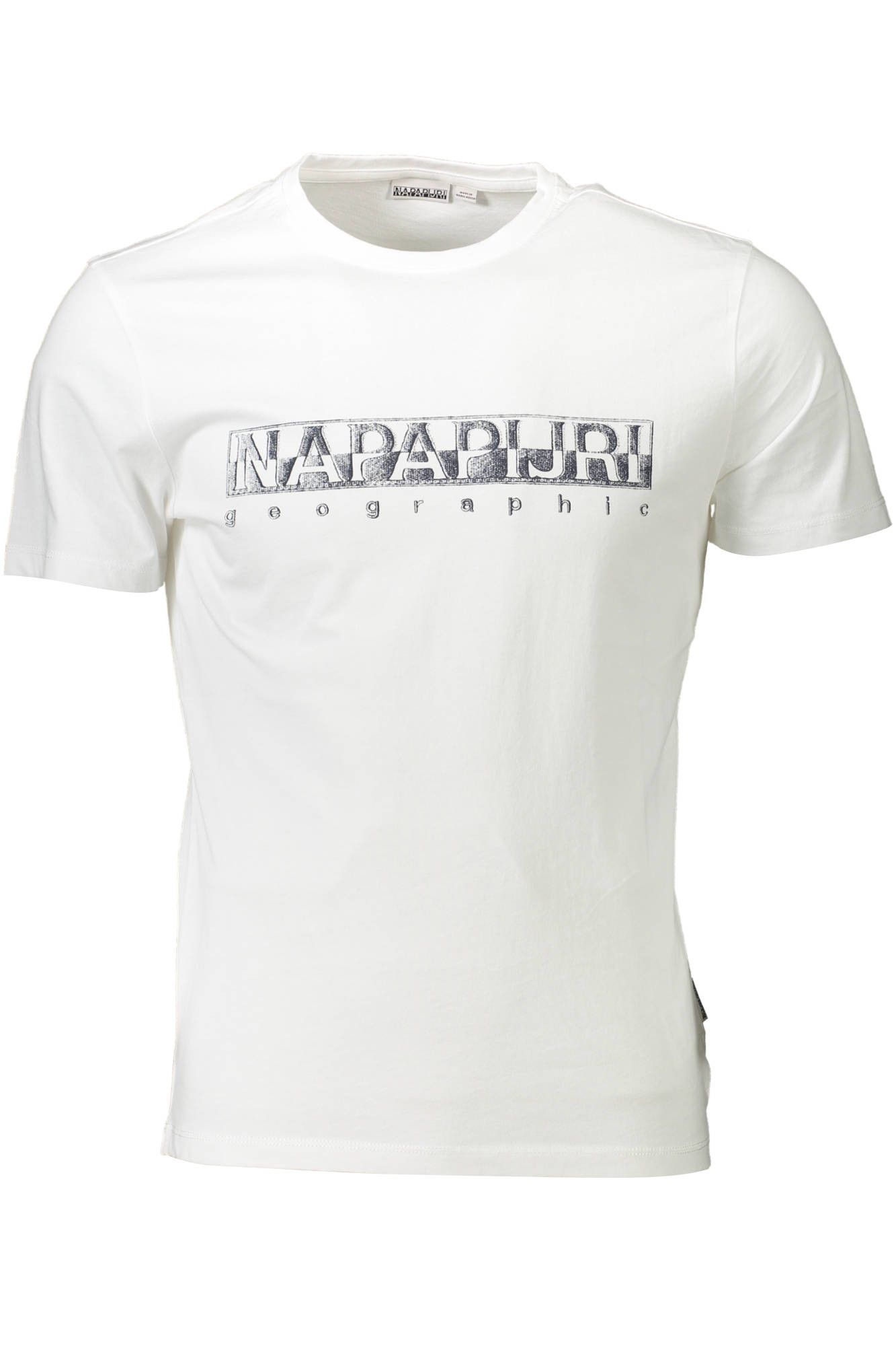 Napapijri White Cotton Mens T-Shirt main image 1