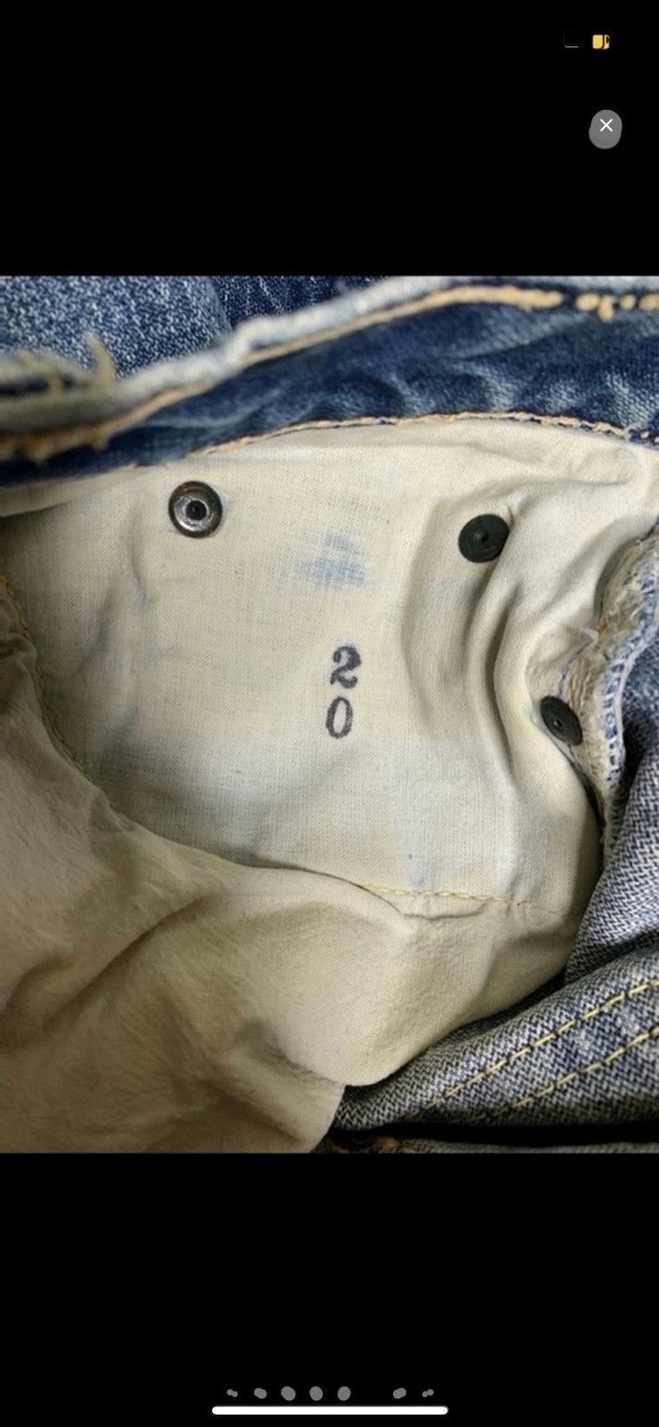 Vintage ***FINAL DROP***RARE 80s washed straight leg denim 28-30 Size US 30 / EU 46 - 14 Thumbnail
