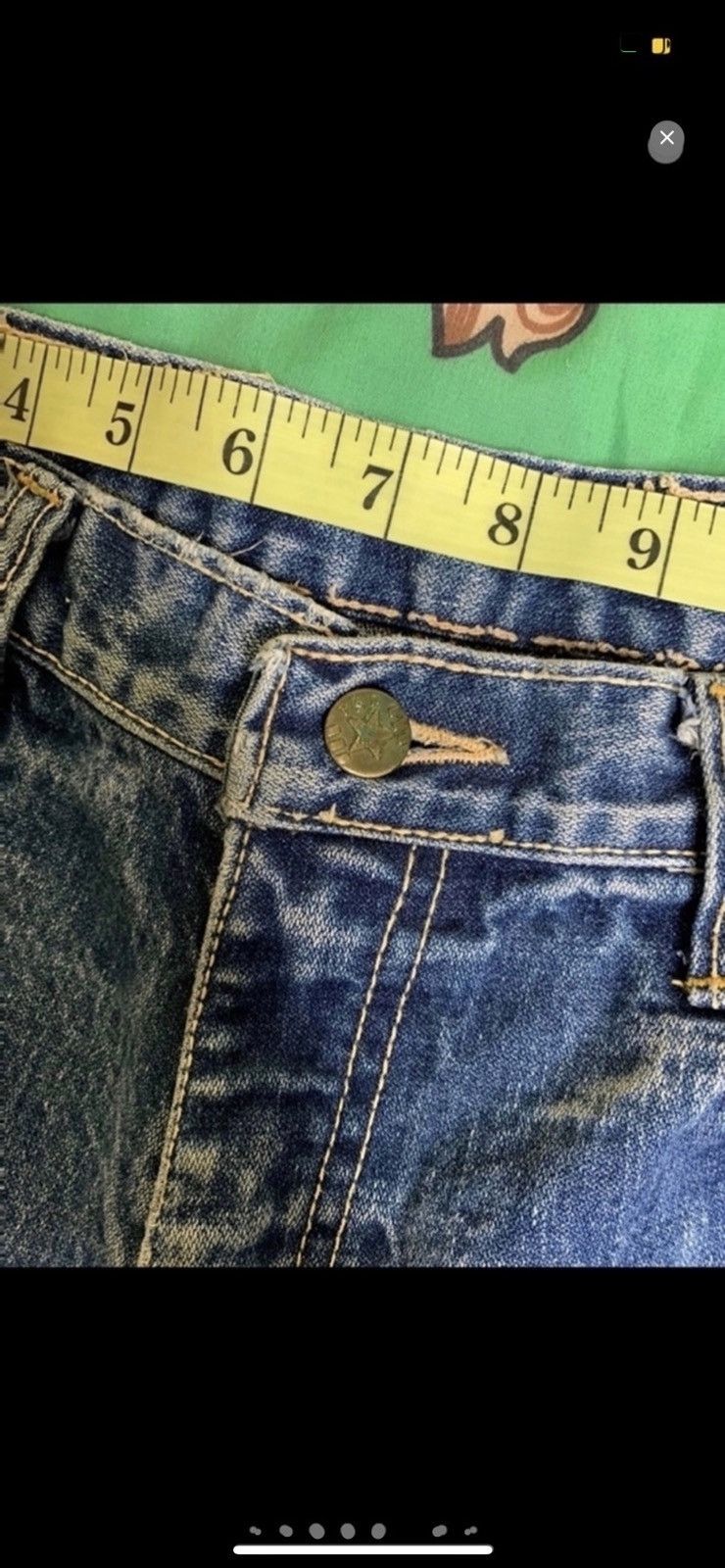 Vintage ***FINAL DROP***RARE 80s washed straight leg denim 28-30 Size US 30 / EU 46 - 11 Thumbnail