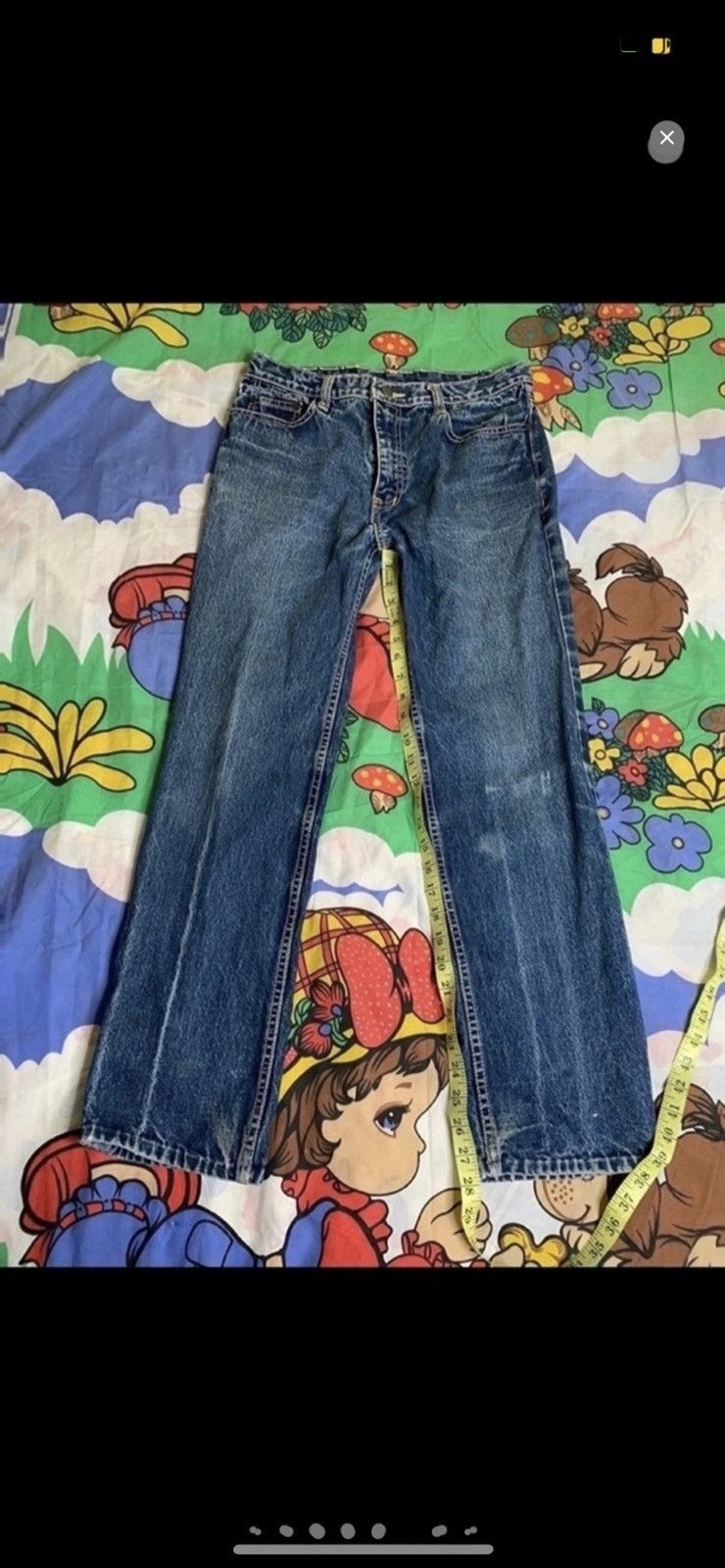 Vintage ***FINAL DROP***RARE 80s washed straight leg denim 28-30 Size US 30 / EU 46 - 7 Thumbnail