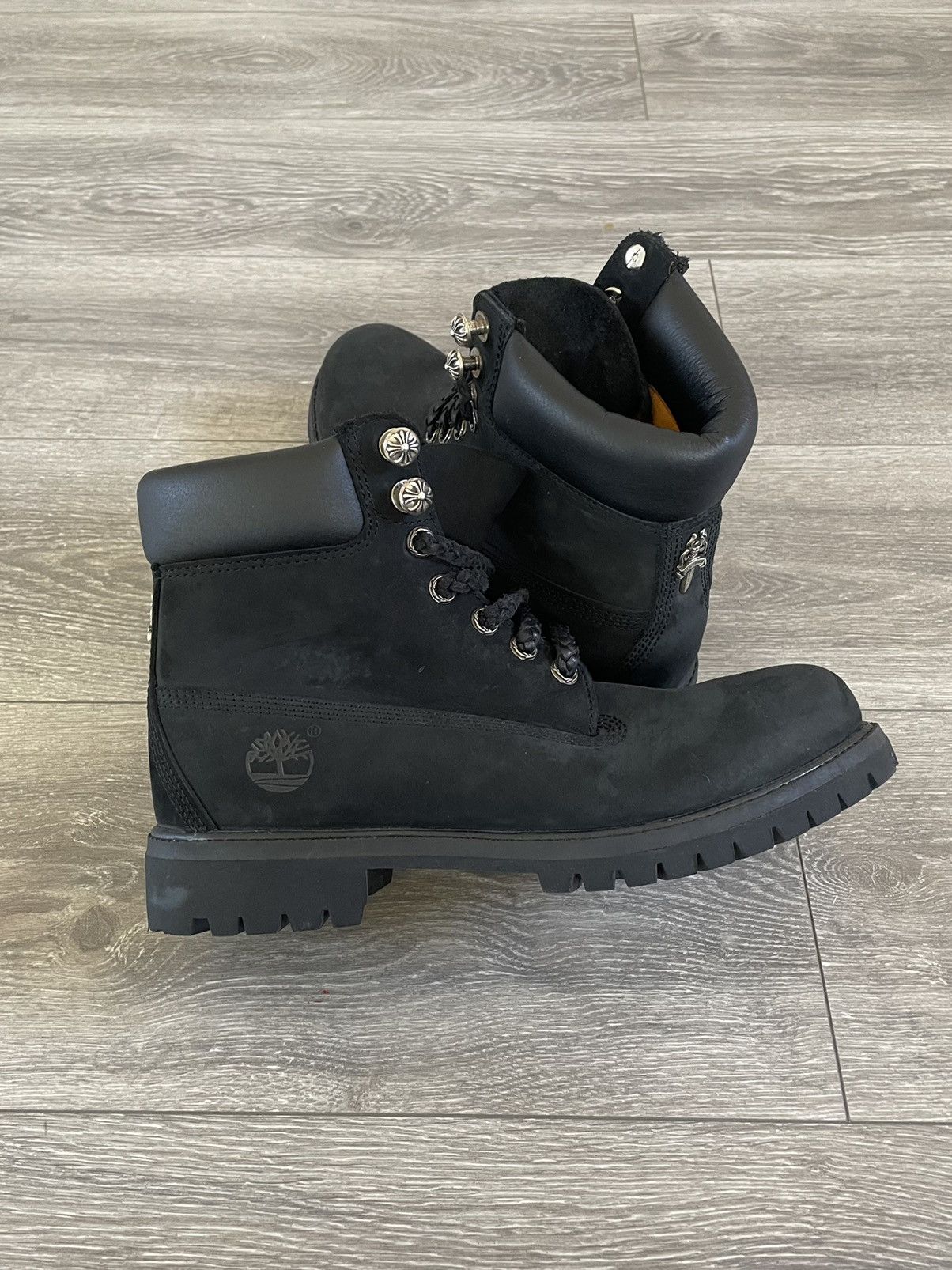 Chrome Hearts Black Timberlands